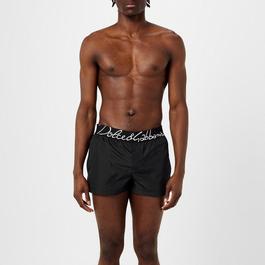 Dolce and Gabbana Script Logo Swim Shorts