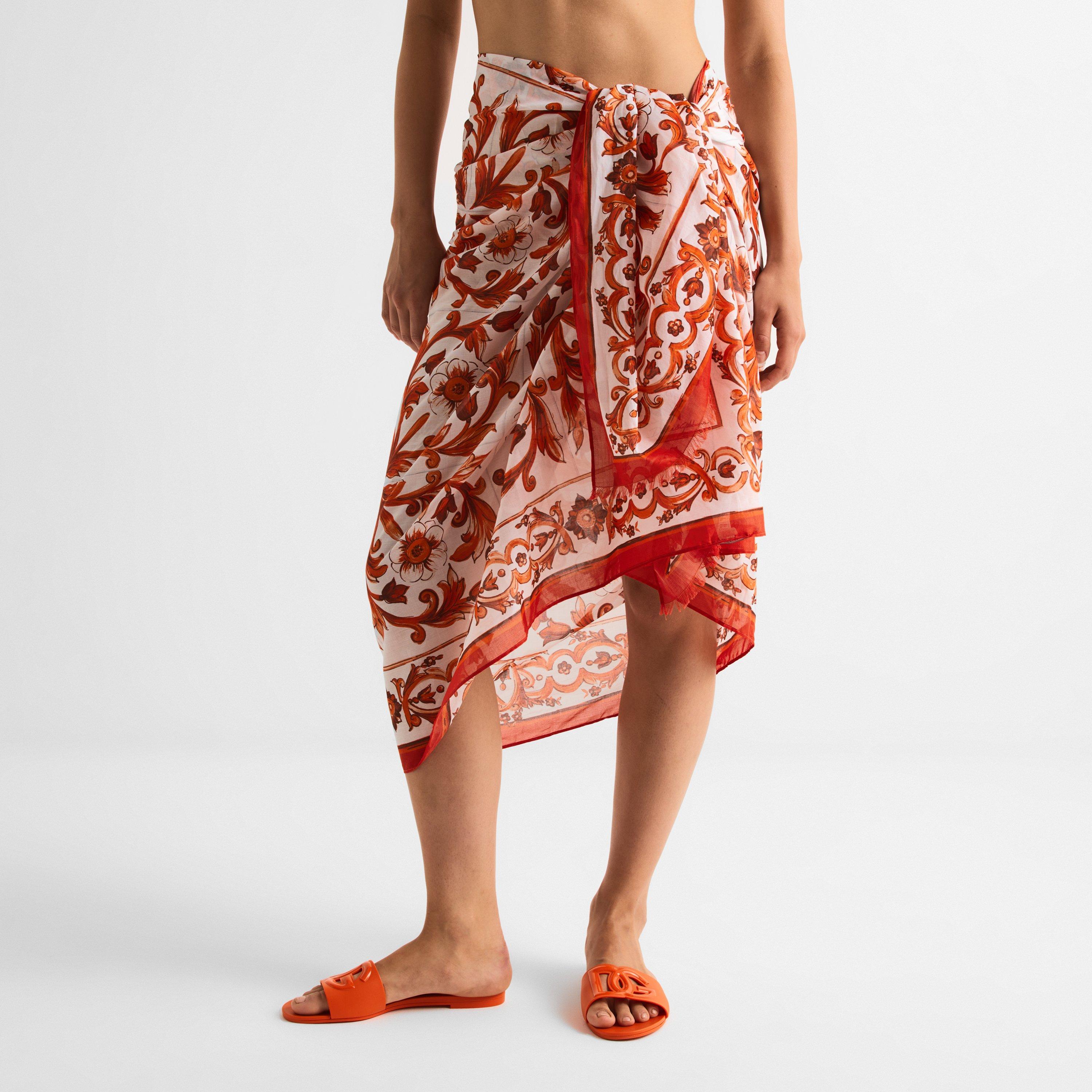 Maiolic 5 Ornge - Dolce and Gabbana - DG Sarong Ld63 - 3
