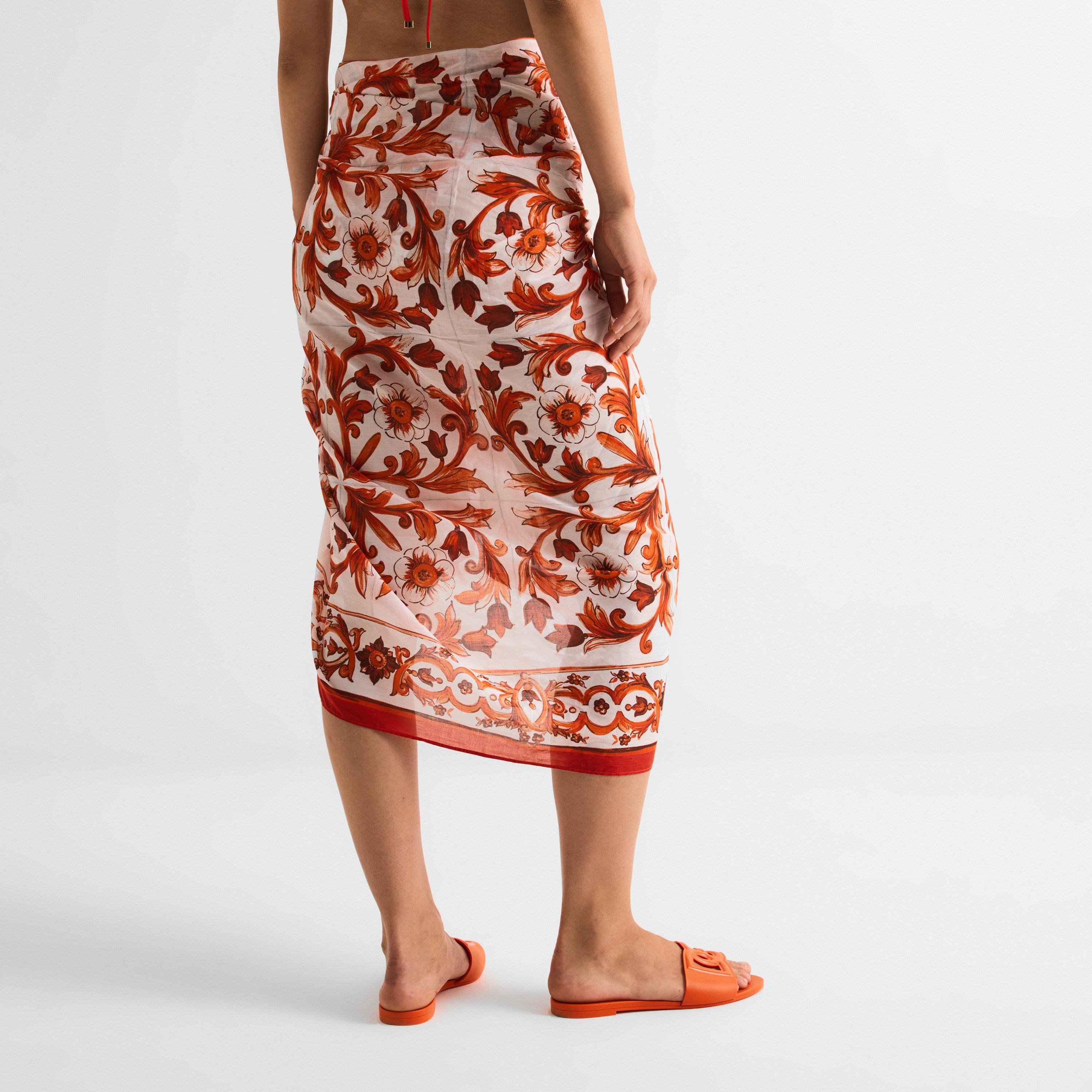 Maiolic 5 Ornge - Dolce and Gabbana - DG Sarong Ld63 - 4