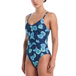 Nike Poppy Floral Womens V-Neck One Piece