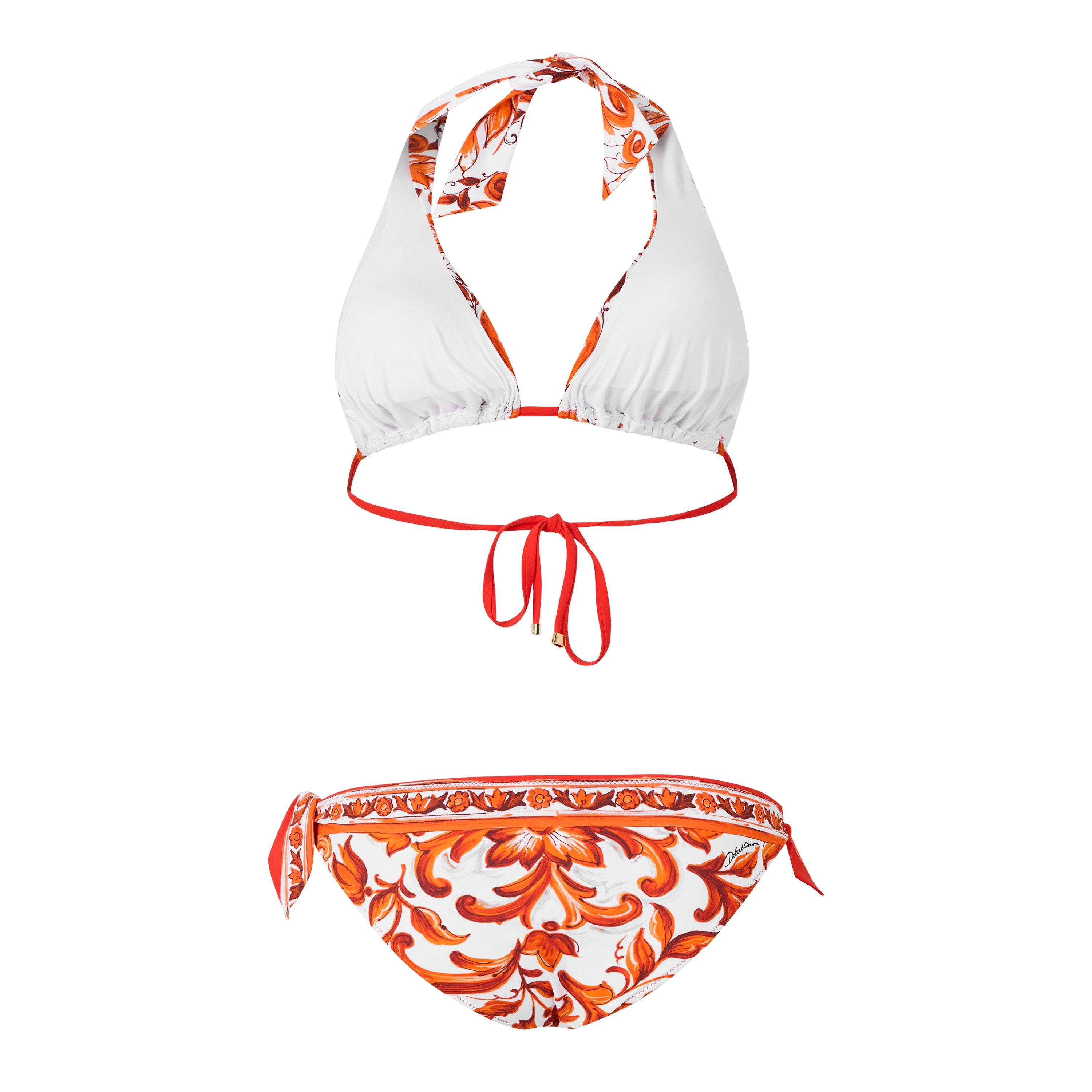 Maiolic 6 Ornge - Dolce and Gabbana - DG Halter Bikini Ld63 - 2