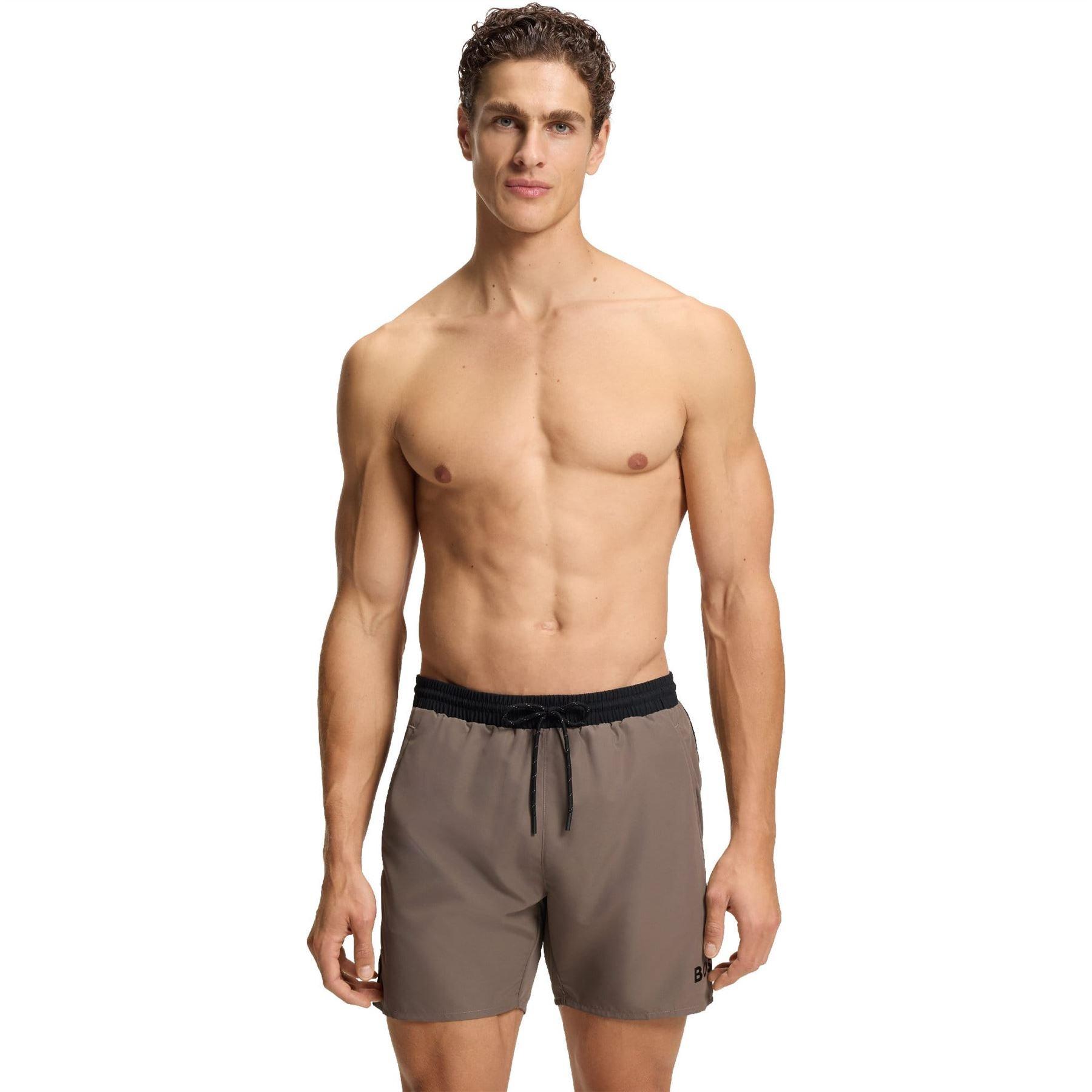 Brown - Boss - Men's Pacific Swim Shorts - 2