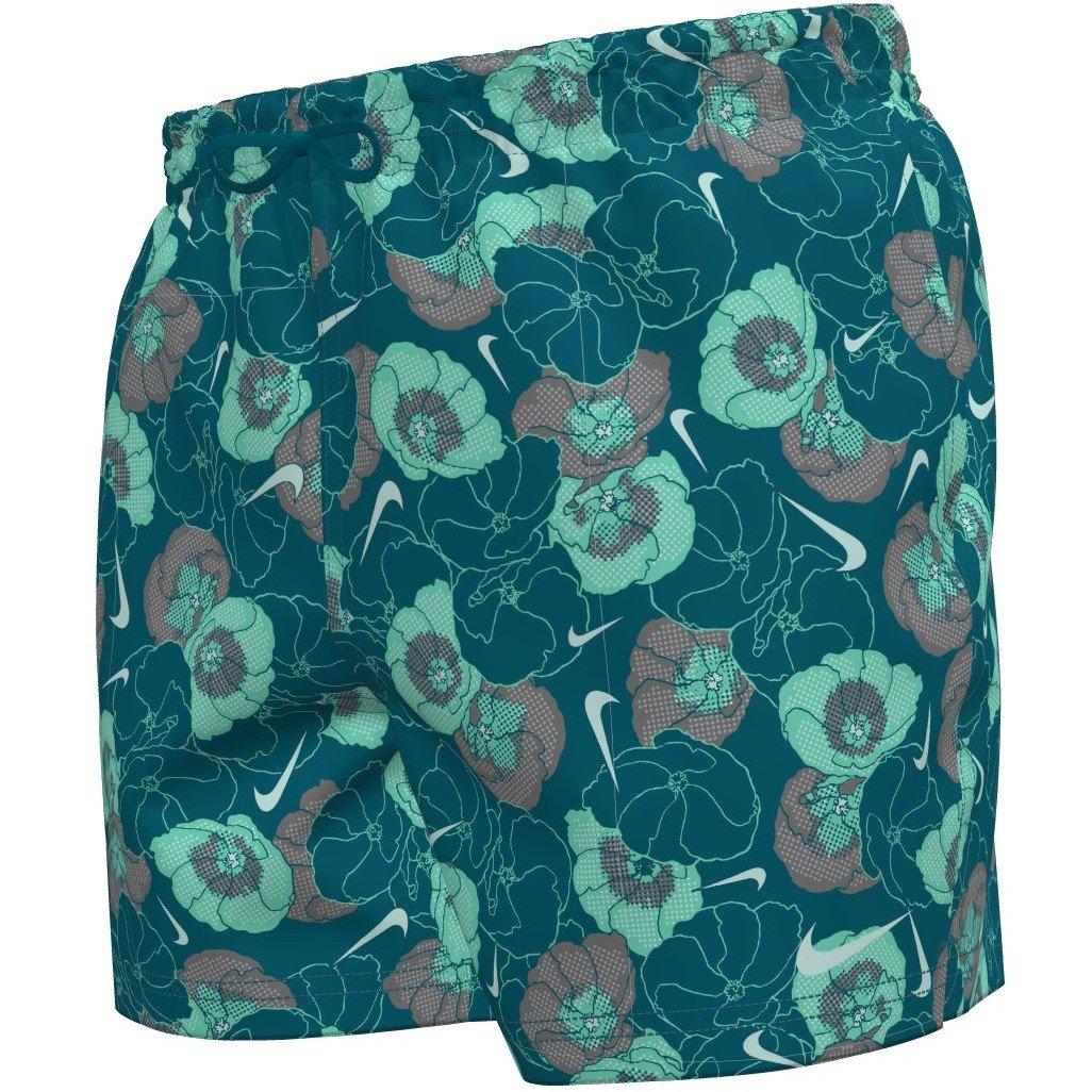 Nike Men's Green Abyss Poppy Floral 5 Volley Short - XL