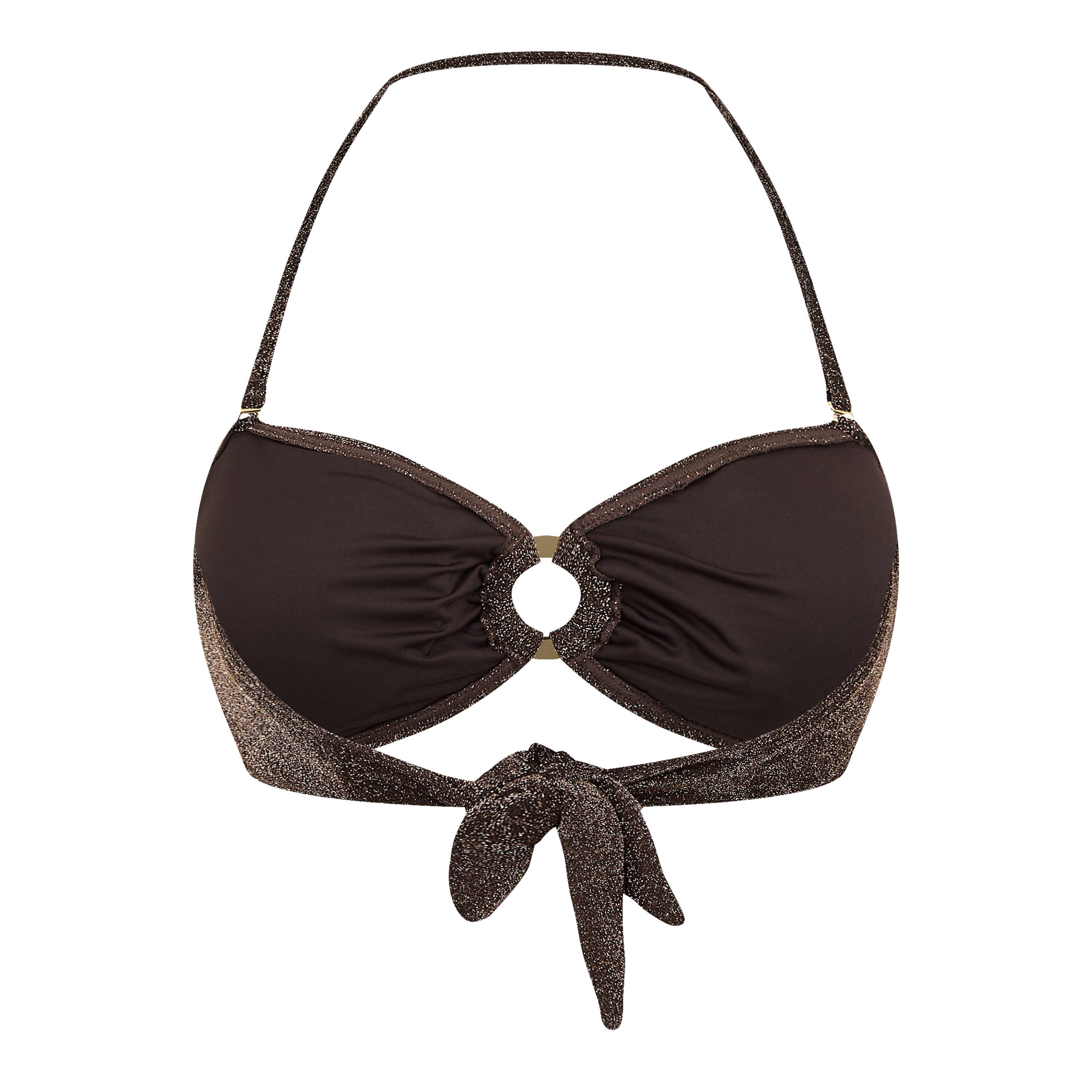 Chocolade - Biba - Women's Glitter Bandeau Bikini - 2