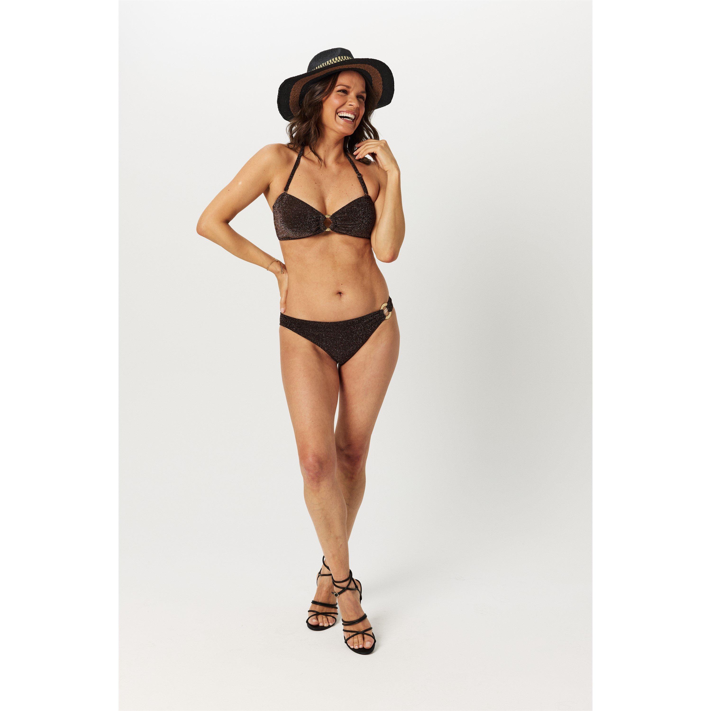 Chocolade - Biba - Women's Glitter Bandeau Bikini - 6