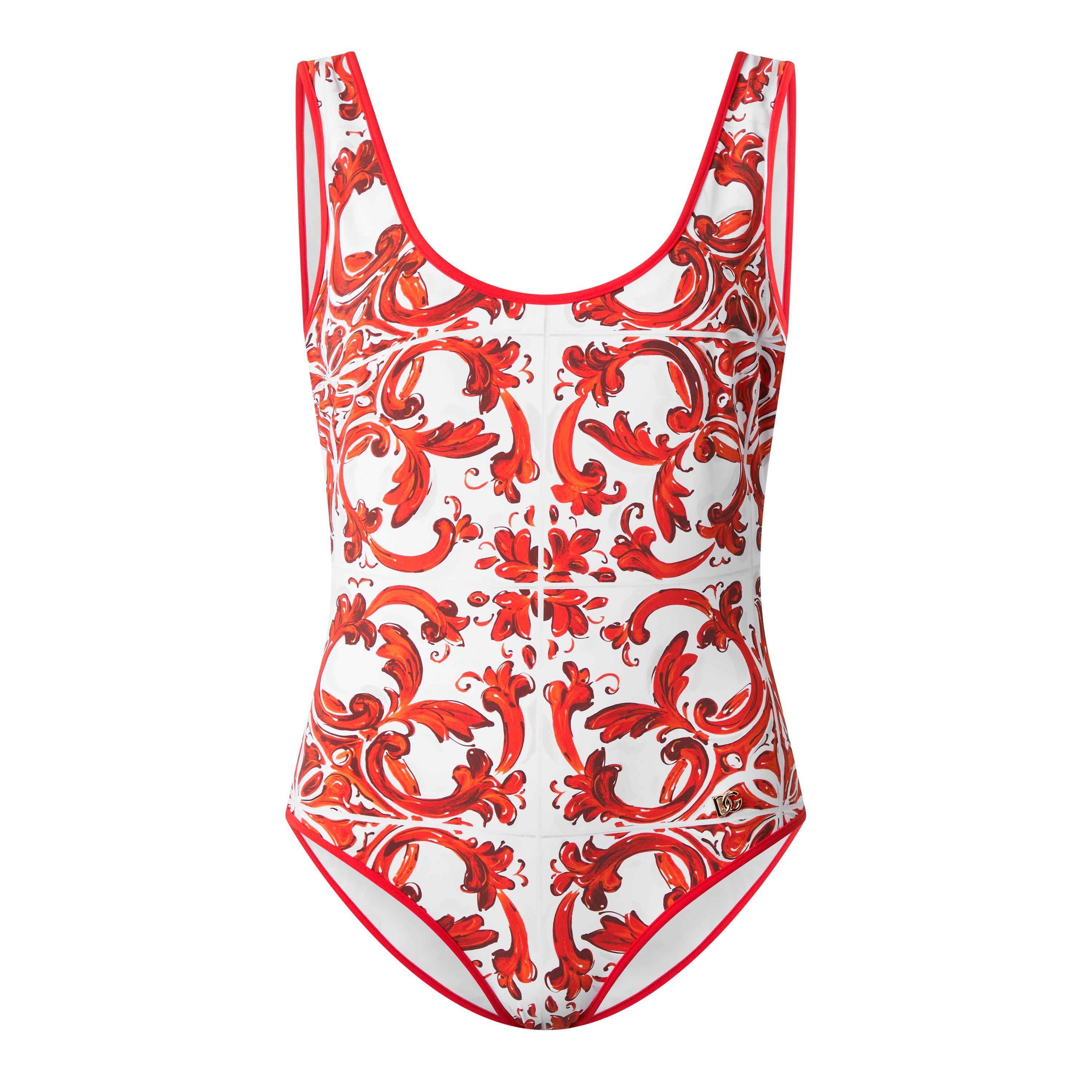 Dolce and Gabbana DG Swimsuit Ld63 - Maiolic Arncn - Size 10 (S)