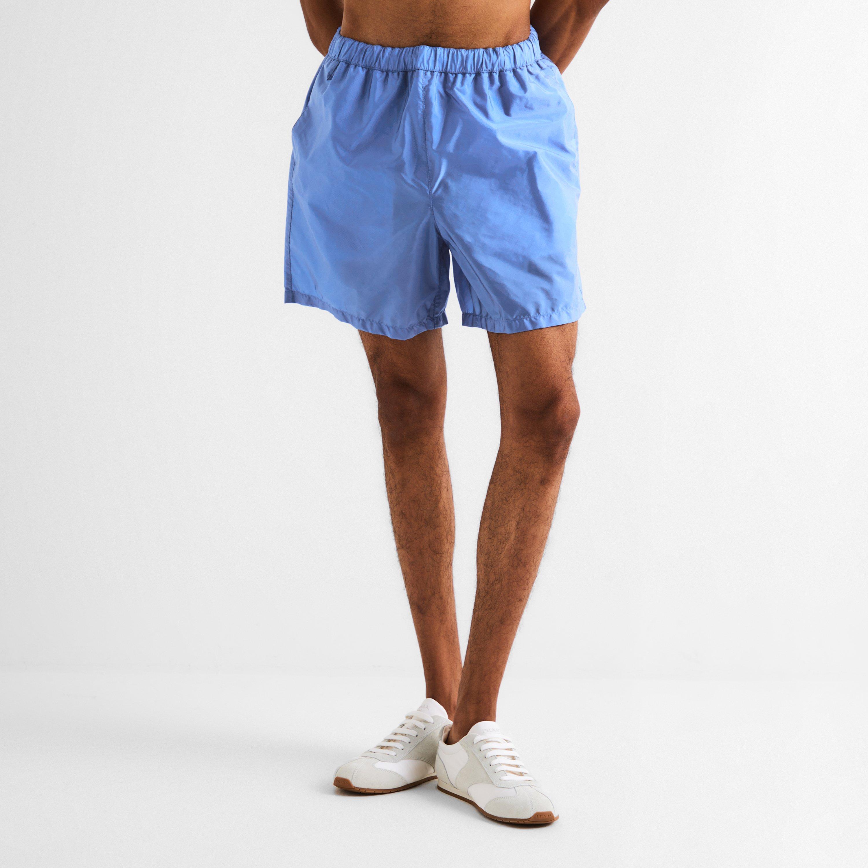 Blue/Red - Prada - Men's Zipped Swim Shorts - 3