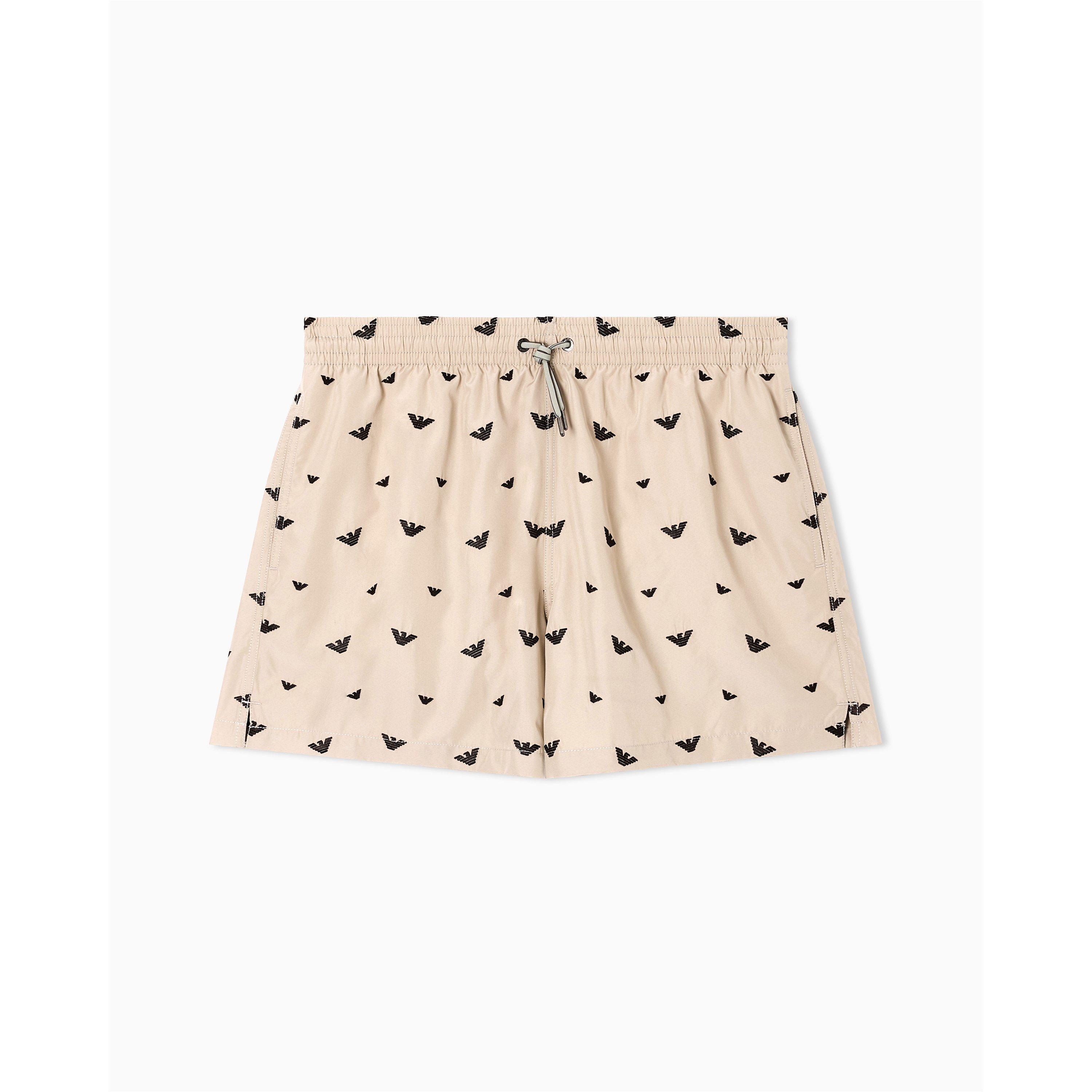 Beige - Emporio Armani - BOXER BEACHWEAR - 1