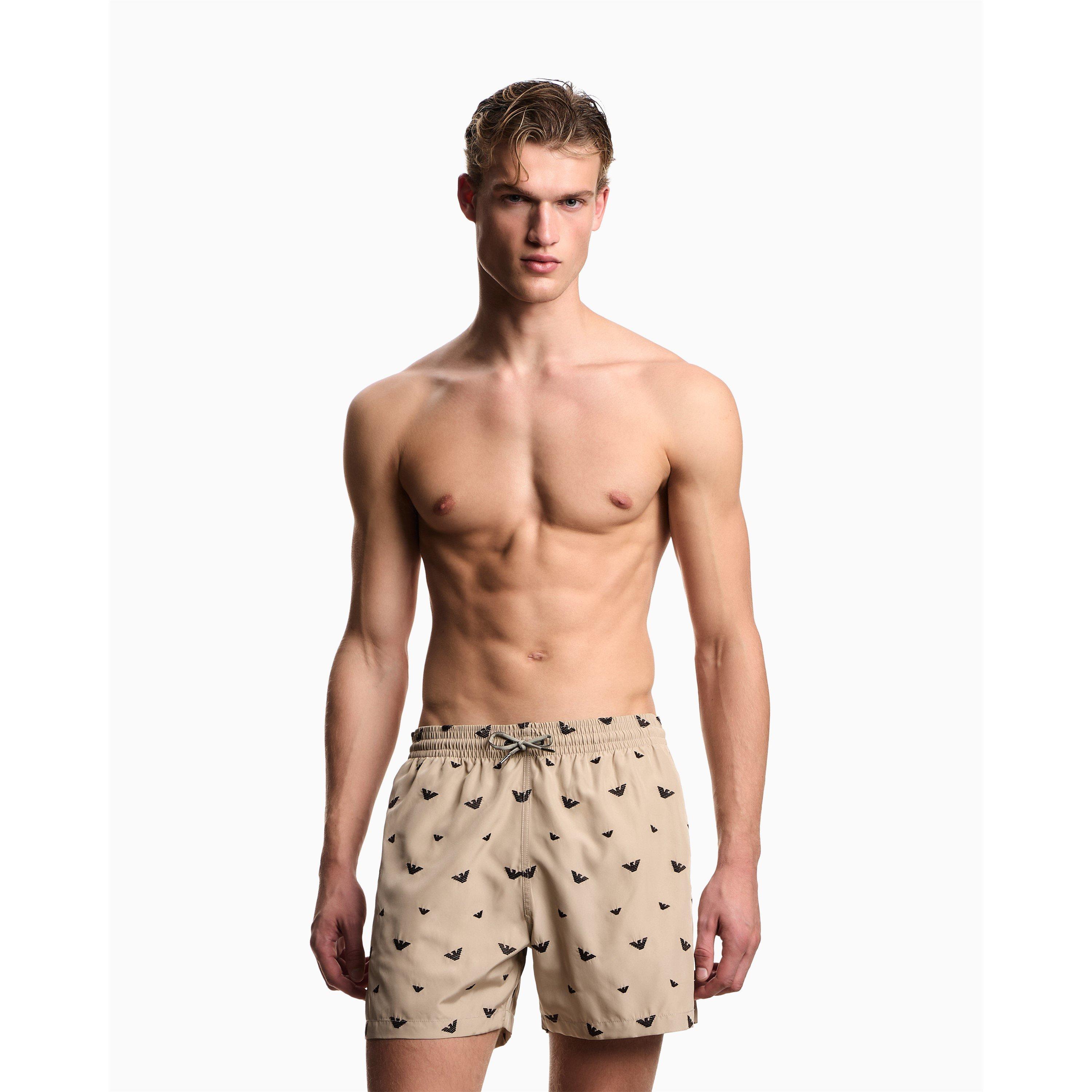 Beige - Emporio Armani - BOXER BEACHWEAR - 2