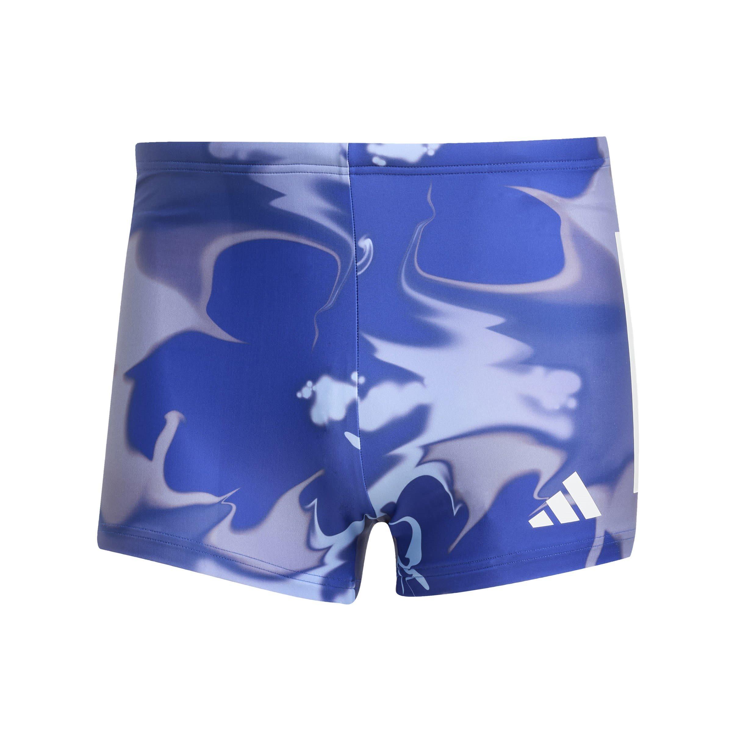 Adidas Men's Graphic Swim Boxers - Lucid Blue - L