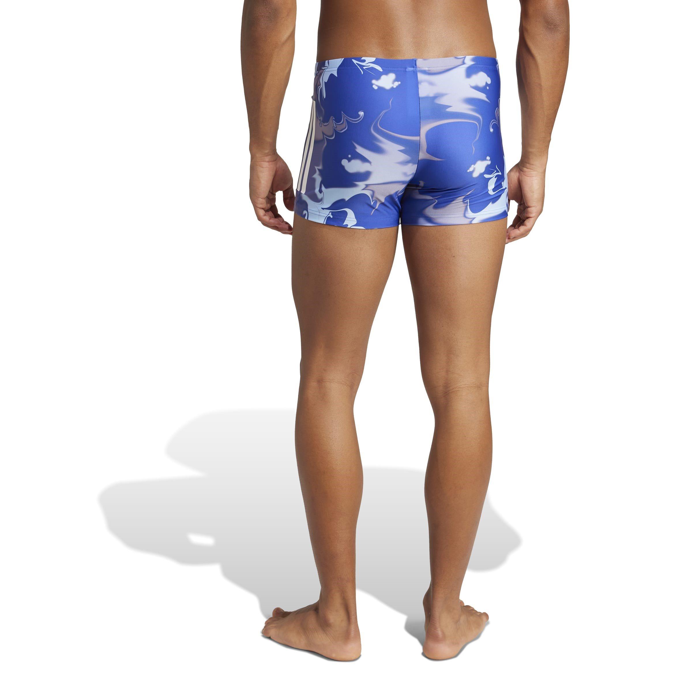 Lucid Blue - adidas - Graphic Swim Boxers Mens - 3