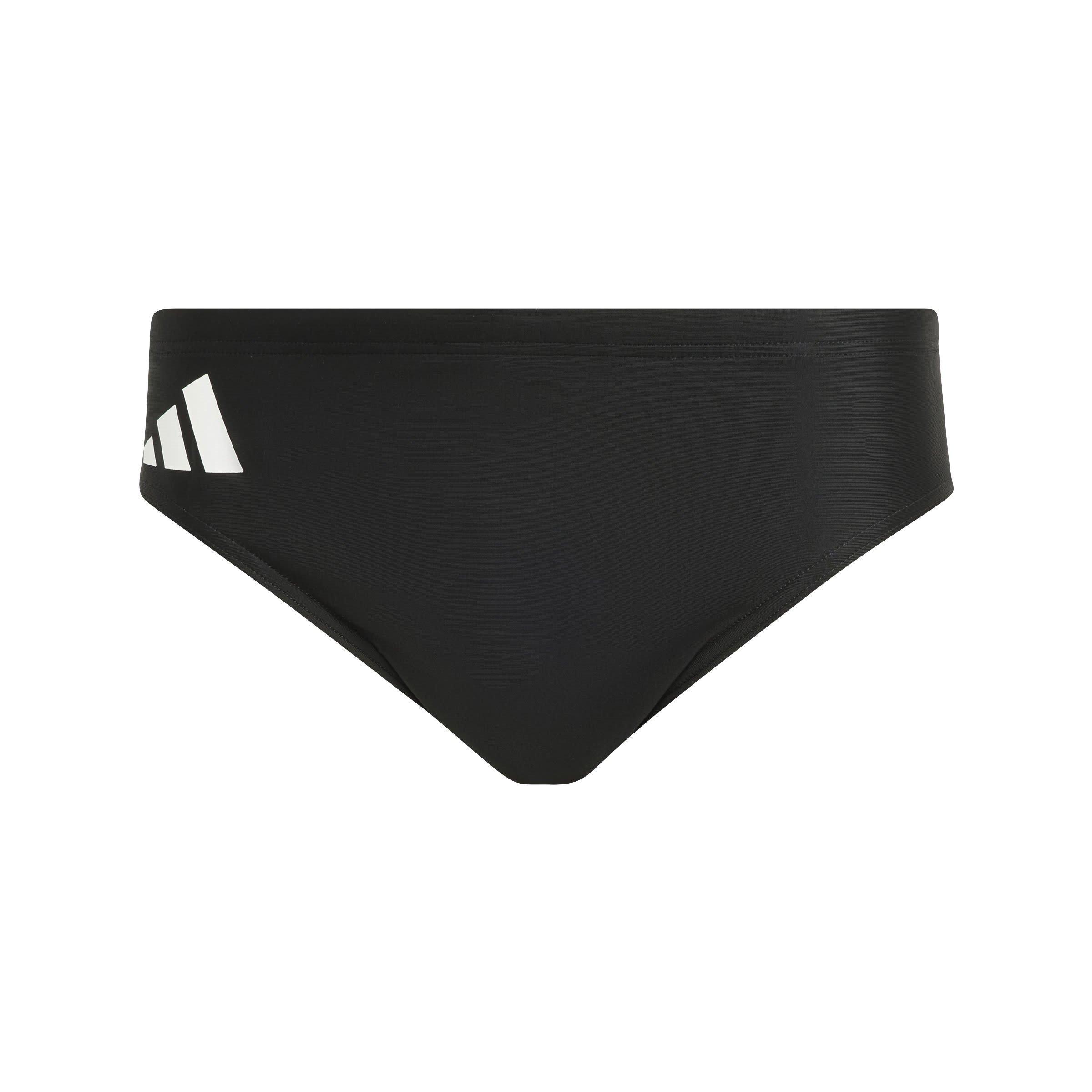Adidas Men's Solid Swimming Trunk - Black/White - M