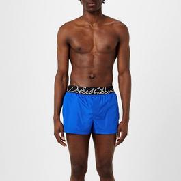 Dolce and Gabbana Script Swim Shorts