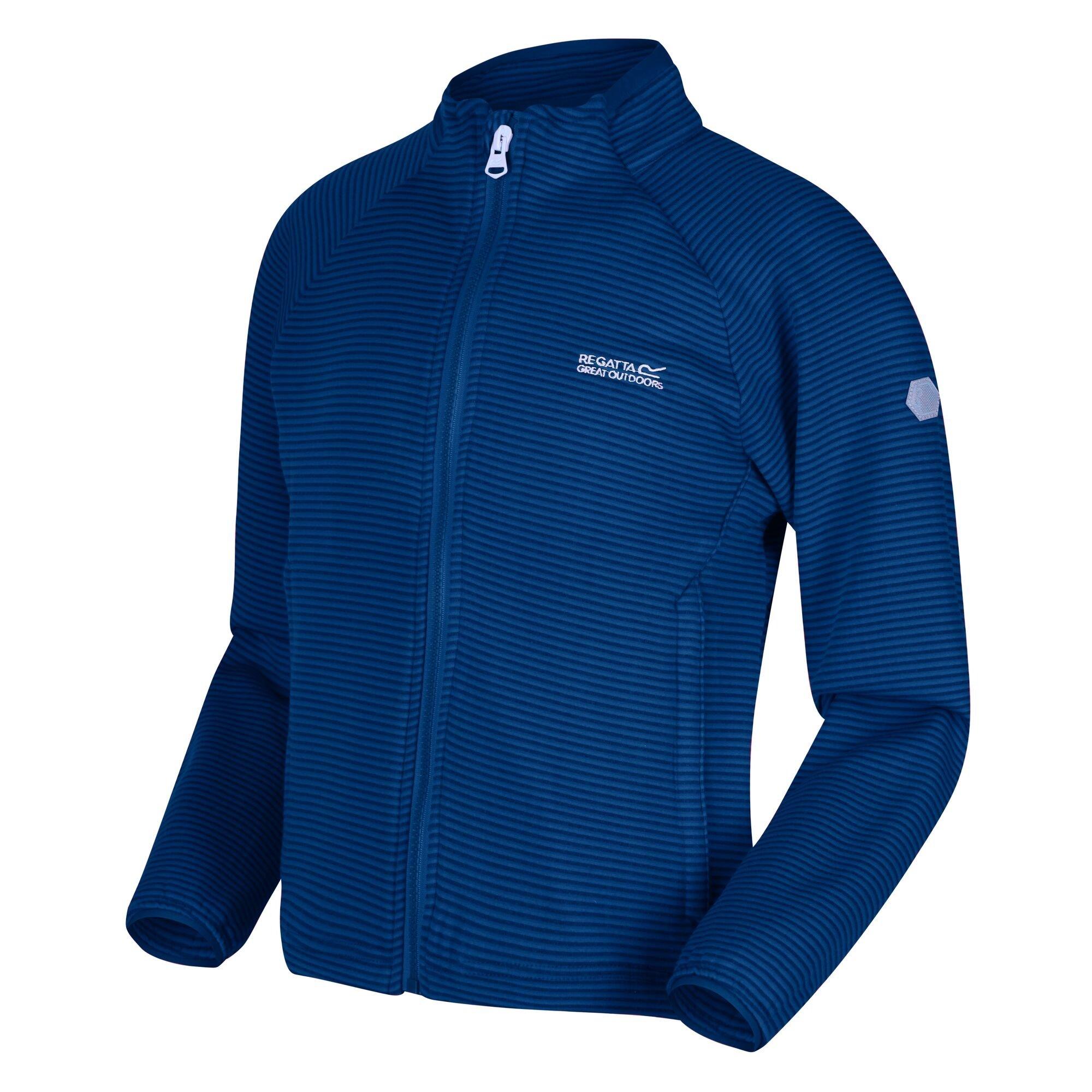 Nautical Blu - Regatta - Unisex Kids Highton Lite Water Resistant Long Sleeve Softshell Jacket - 1