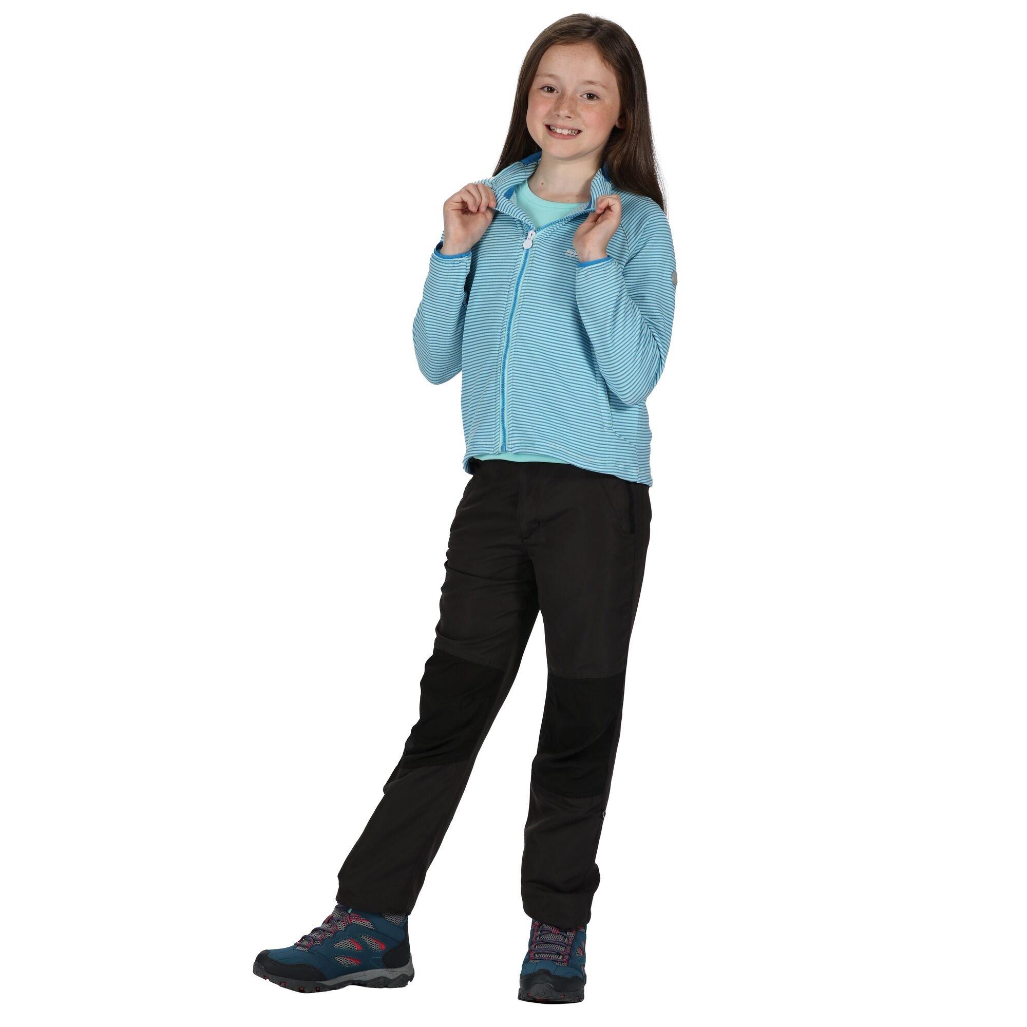 Nautical Blu - Regatta - Unisex Kids Highton Lite Water Resistant Long Sleeve Softshell Jacket - 7