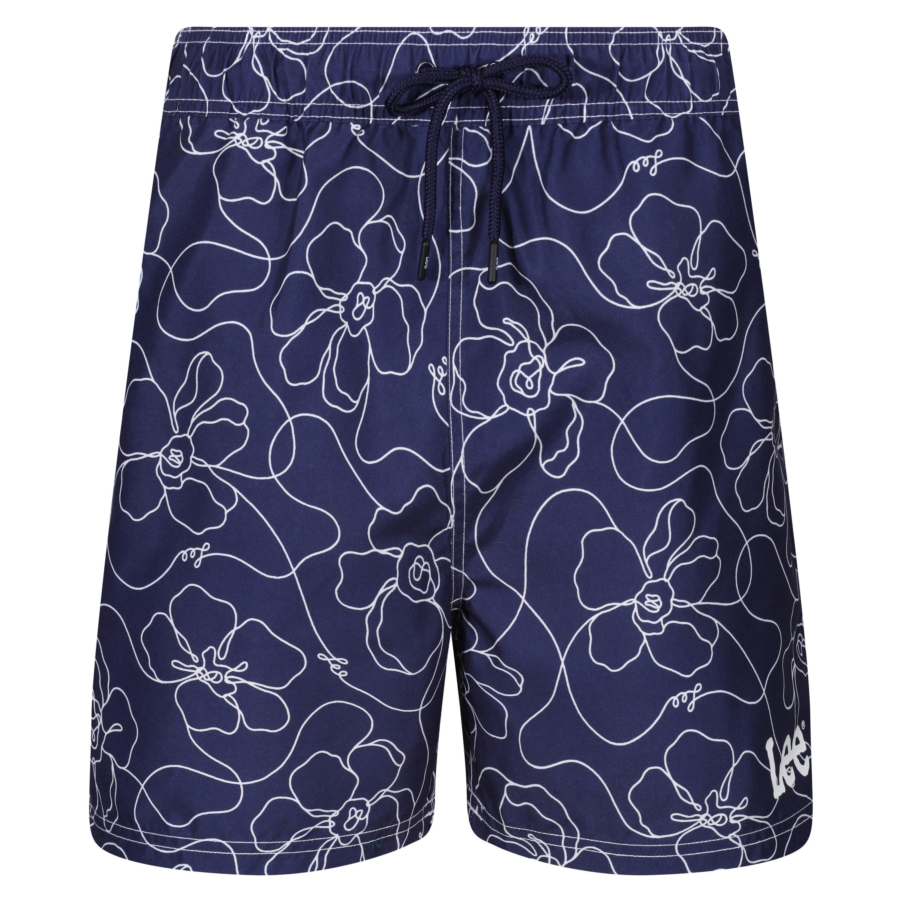 Navy - Lee - Lee Mens Swim Shorts DRAGONET - 1