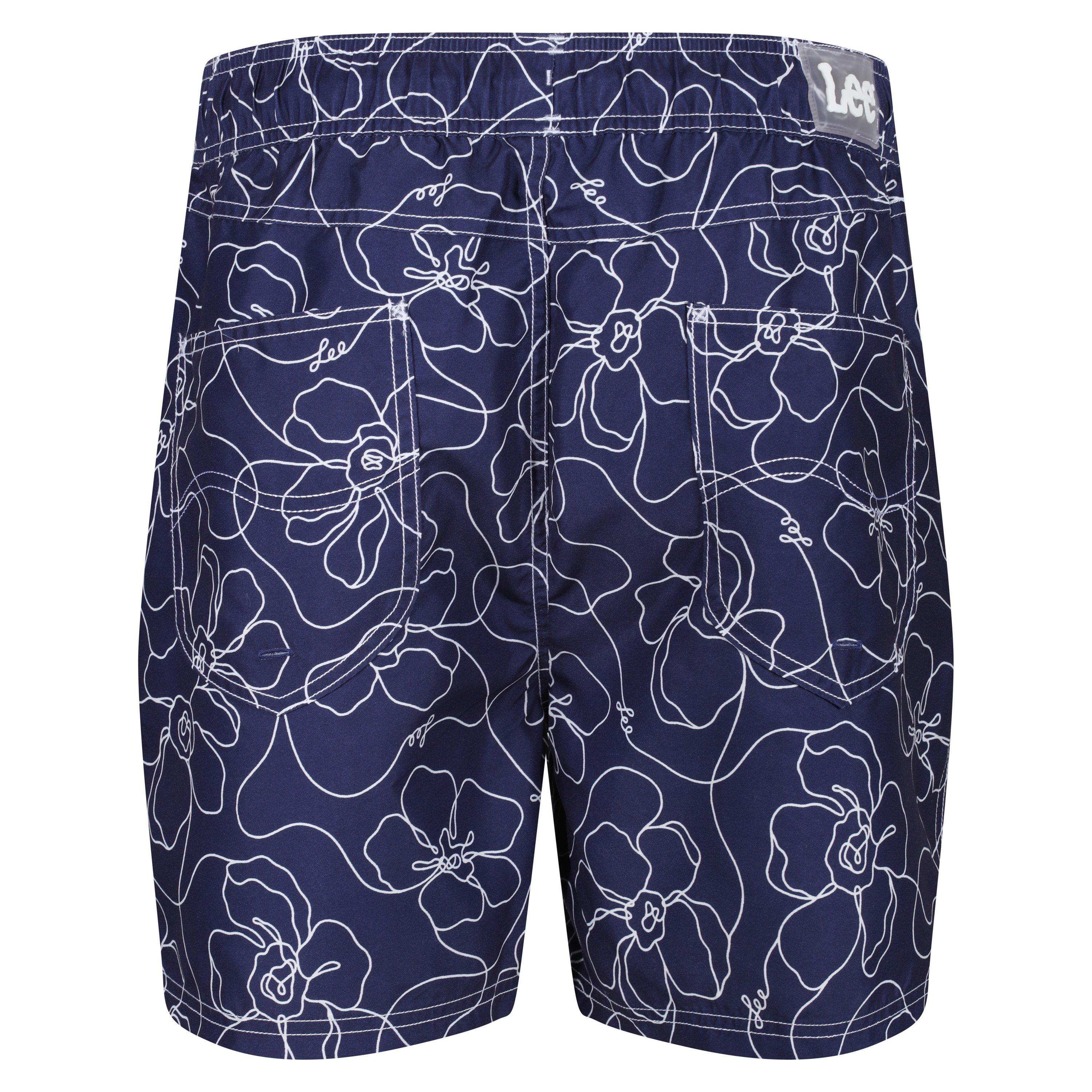 Navy - Lee - Lee Mens Swim Shorts DRAGONET - 2