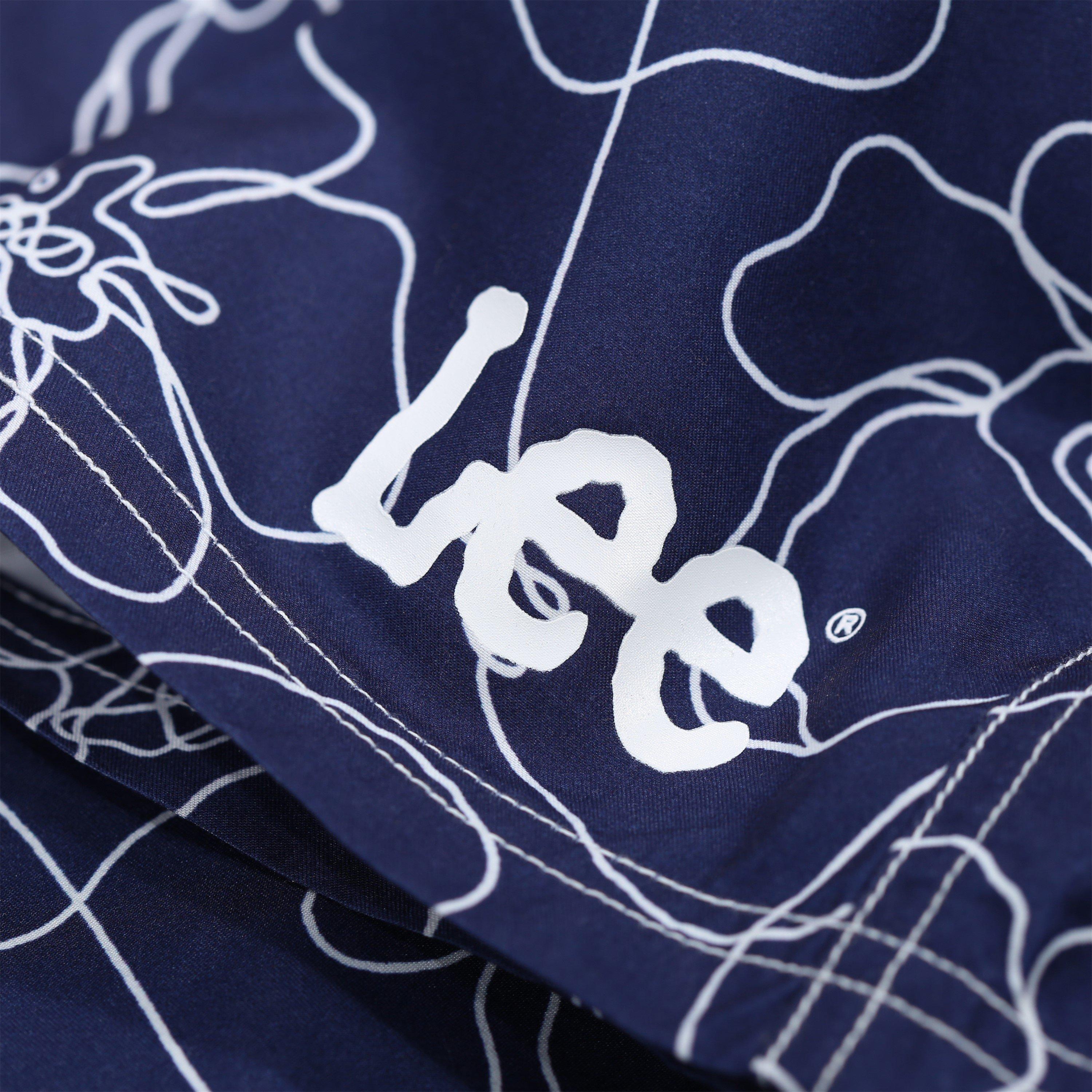 Navy - Lee - Lee Mens Swim Shorts DRAGONET - 3