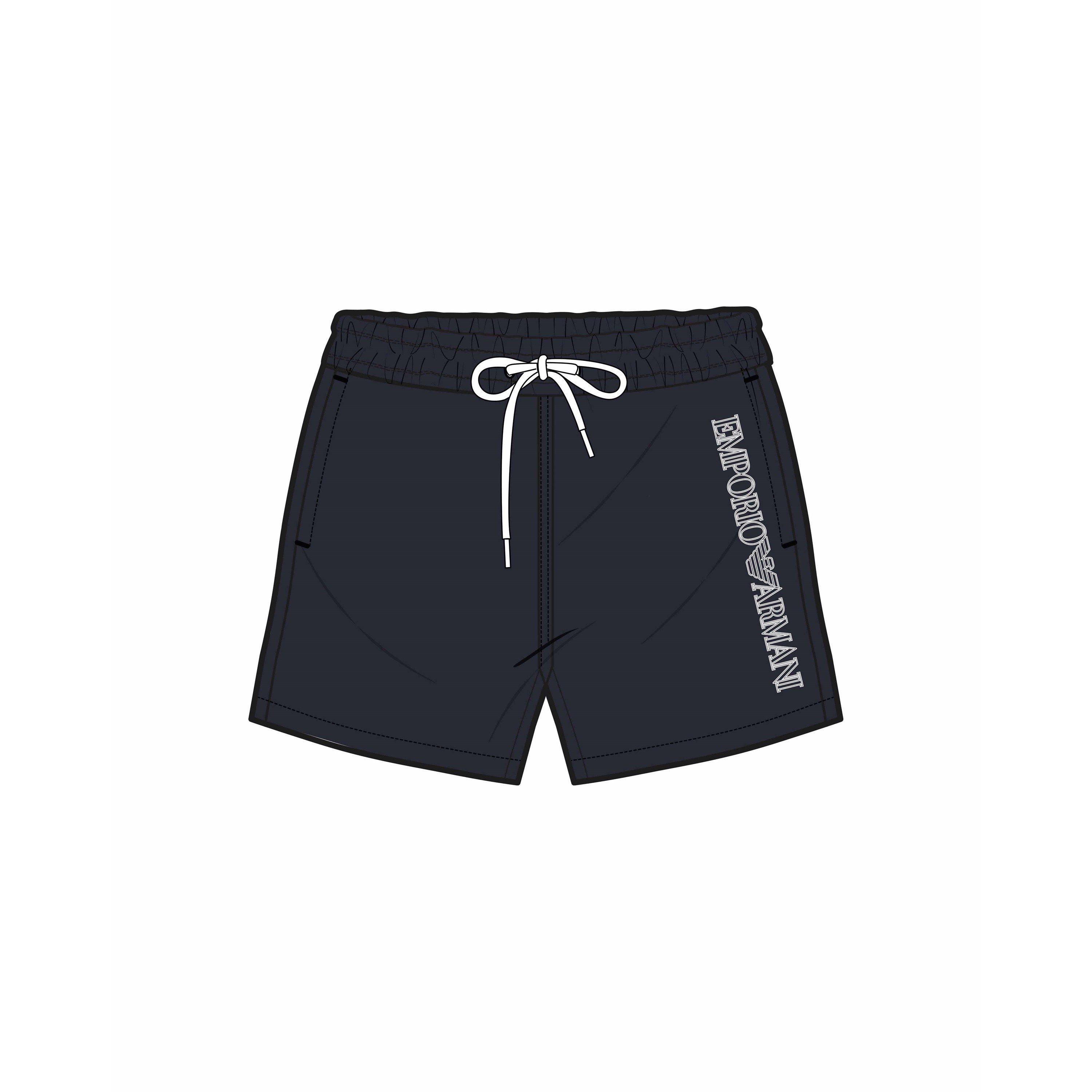 Emporio Armani Men's Boxer Beachwear Swimming Trunks - Armani Blue - 2XL