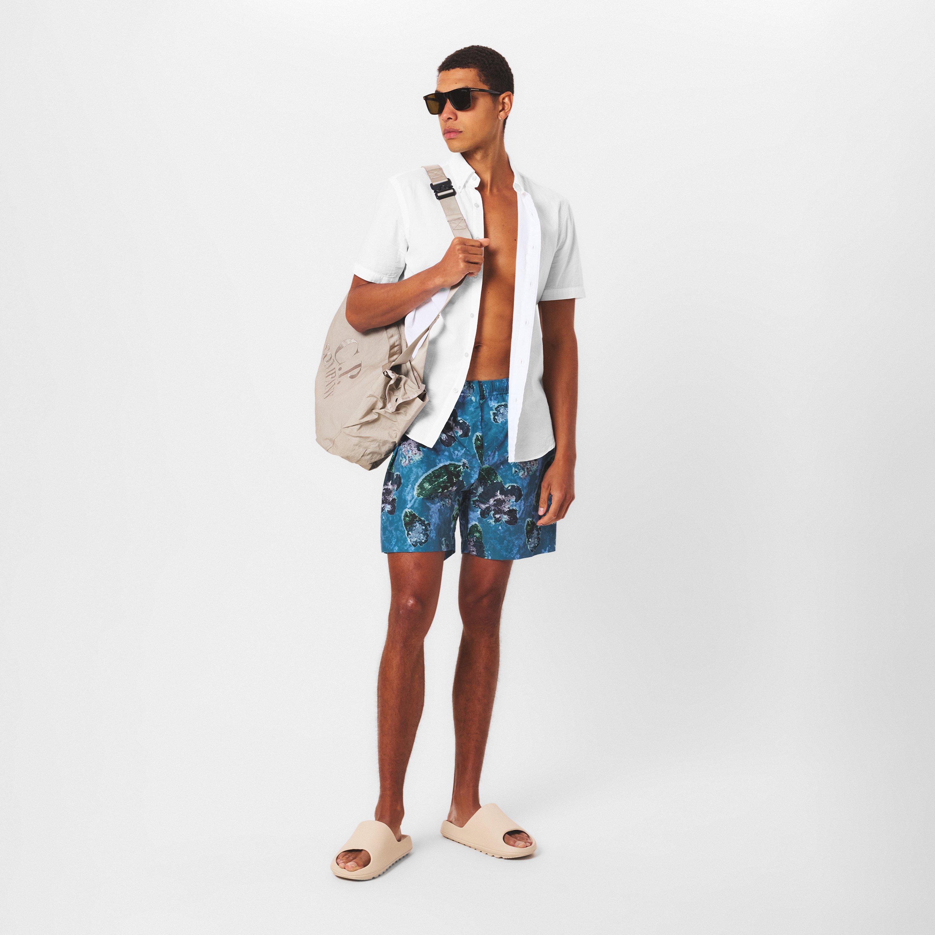 Surf Blue 877 - CP Company - Men's Beachwear Swim Shorts - 6