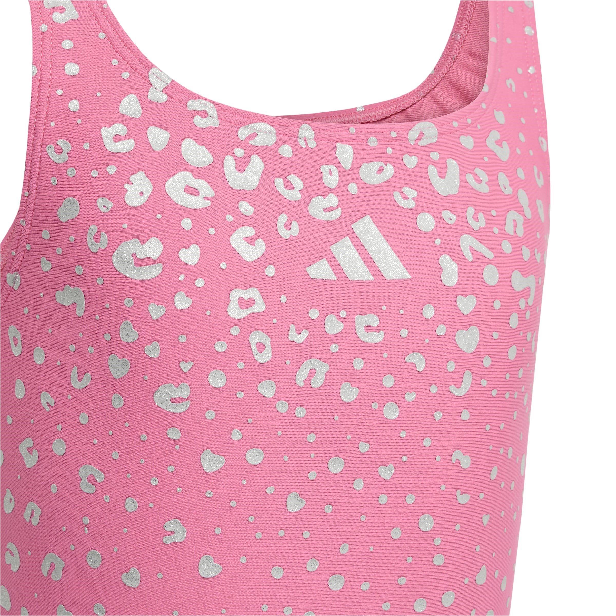 Pink Fusion - adidas - Glitter V-back Swimsuit Kids - 3