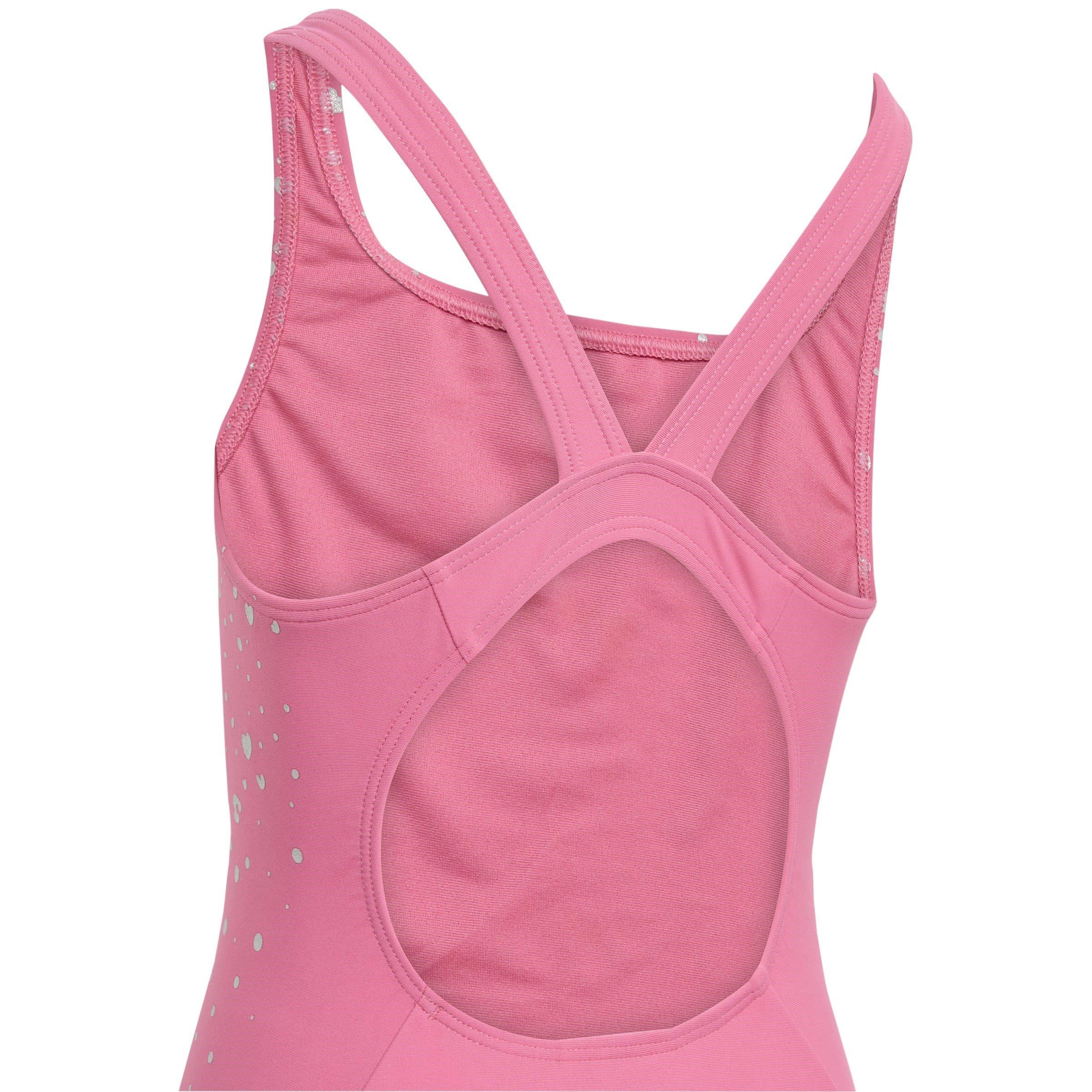 Pink Fusion - adidas - Glitter V-back Swimsuit Kids - 4