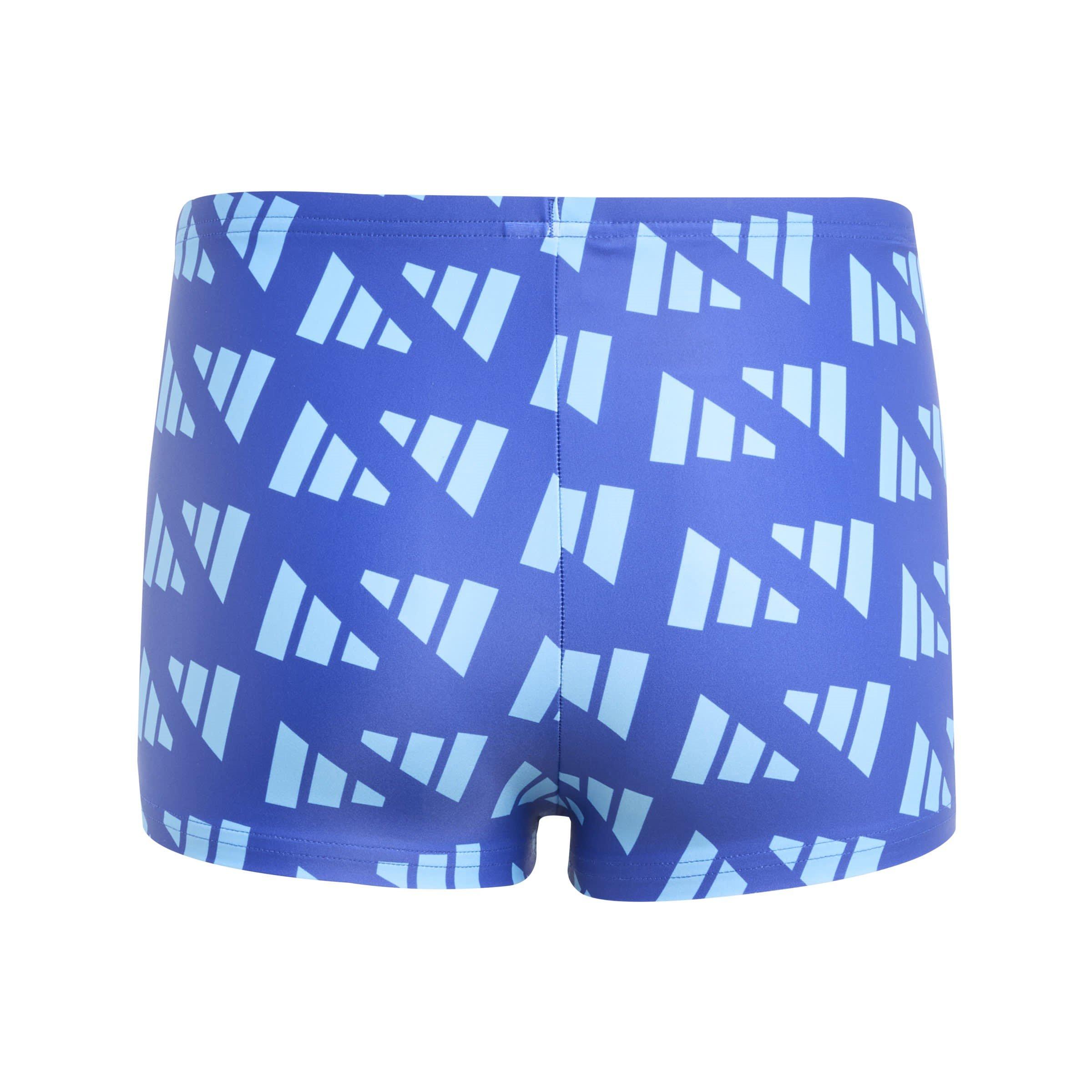Lucid Blue - adidas - Logo Graphic Swim Boxers Kids - 2