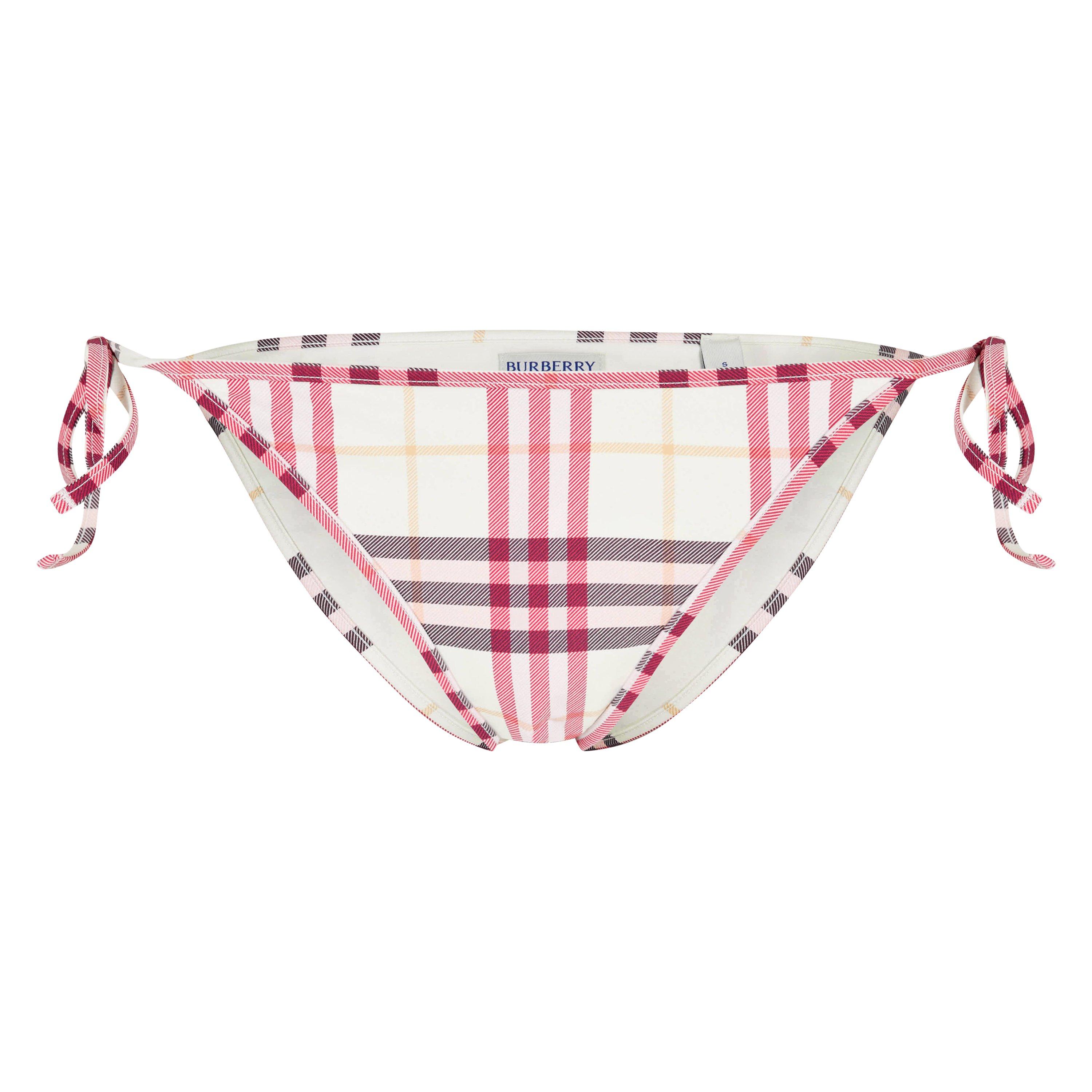 Burberry Women's Tie Side Bikini Bottoms - Aubergine - Size 14 (L)