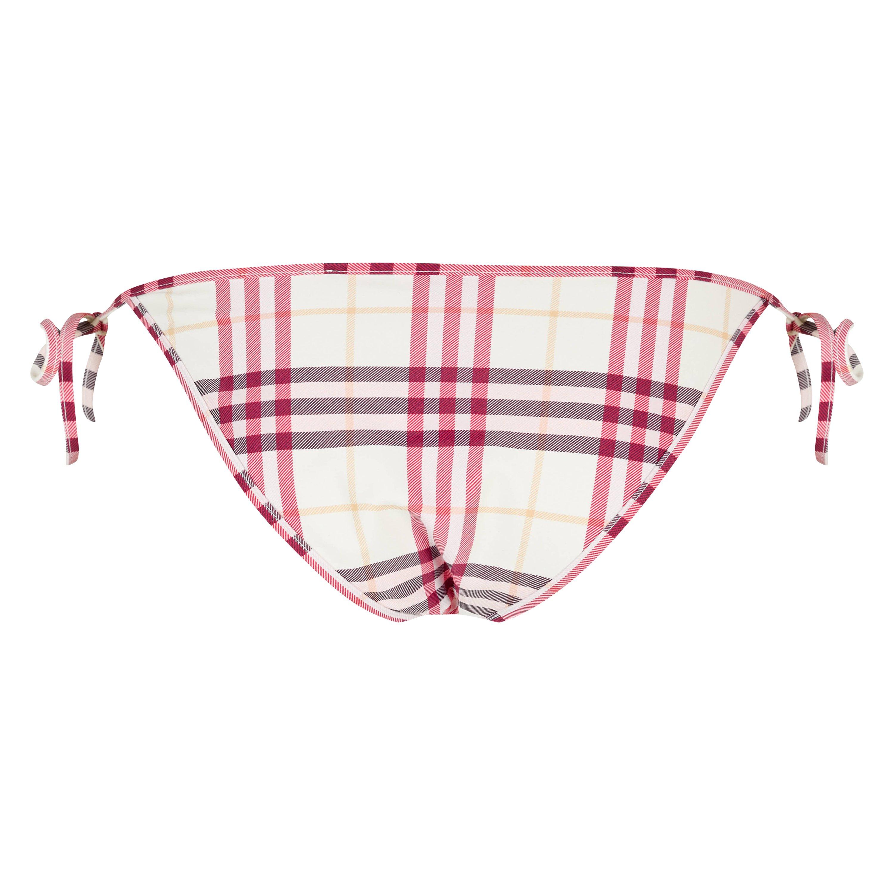 Aubergine - Burberry - Women's Tie Side Bikini Bottoms - 2
