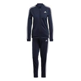 adidas Essentials 3 Stripes Tracksuit Womens