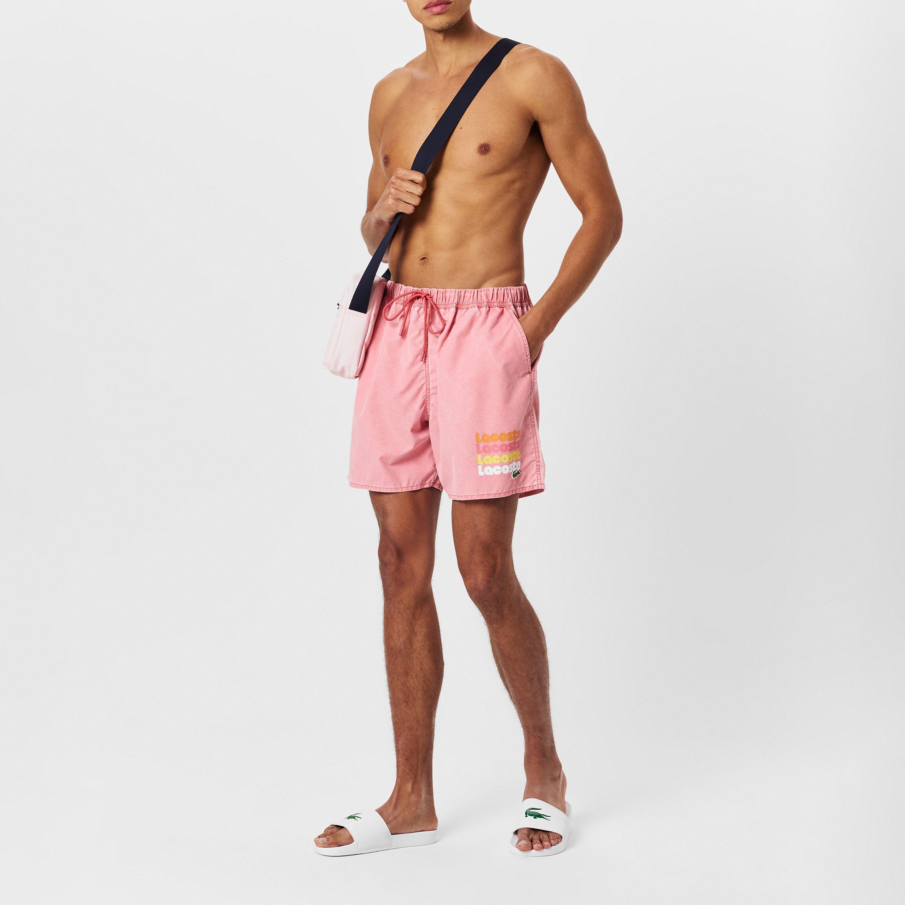 Sierra Red - Lacoste - Men's Ombre Swim Shorts - 6