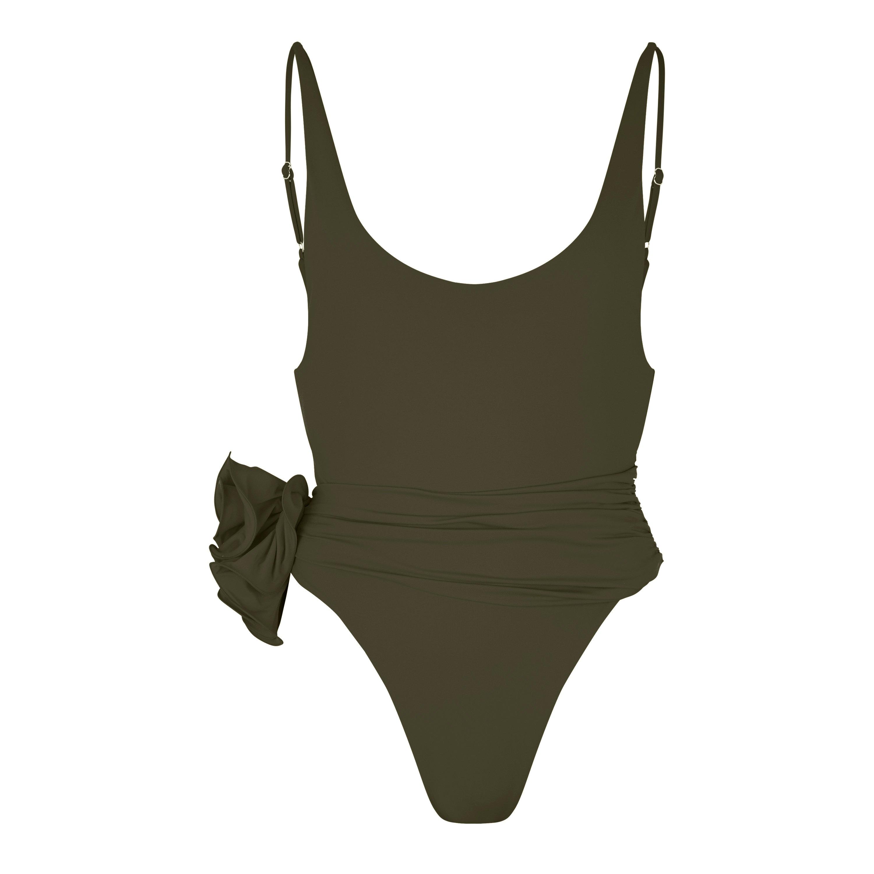 Green - Magda Butrym - Women's Wrap Scoop Neck Swimsuit - 1