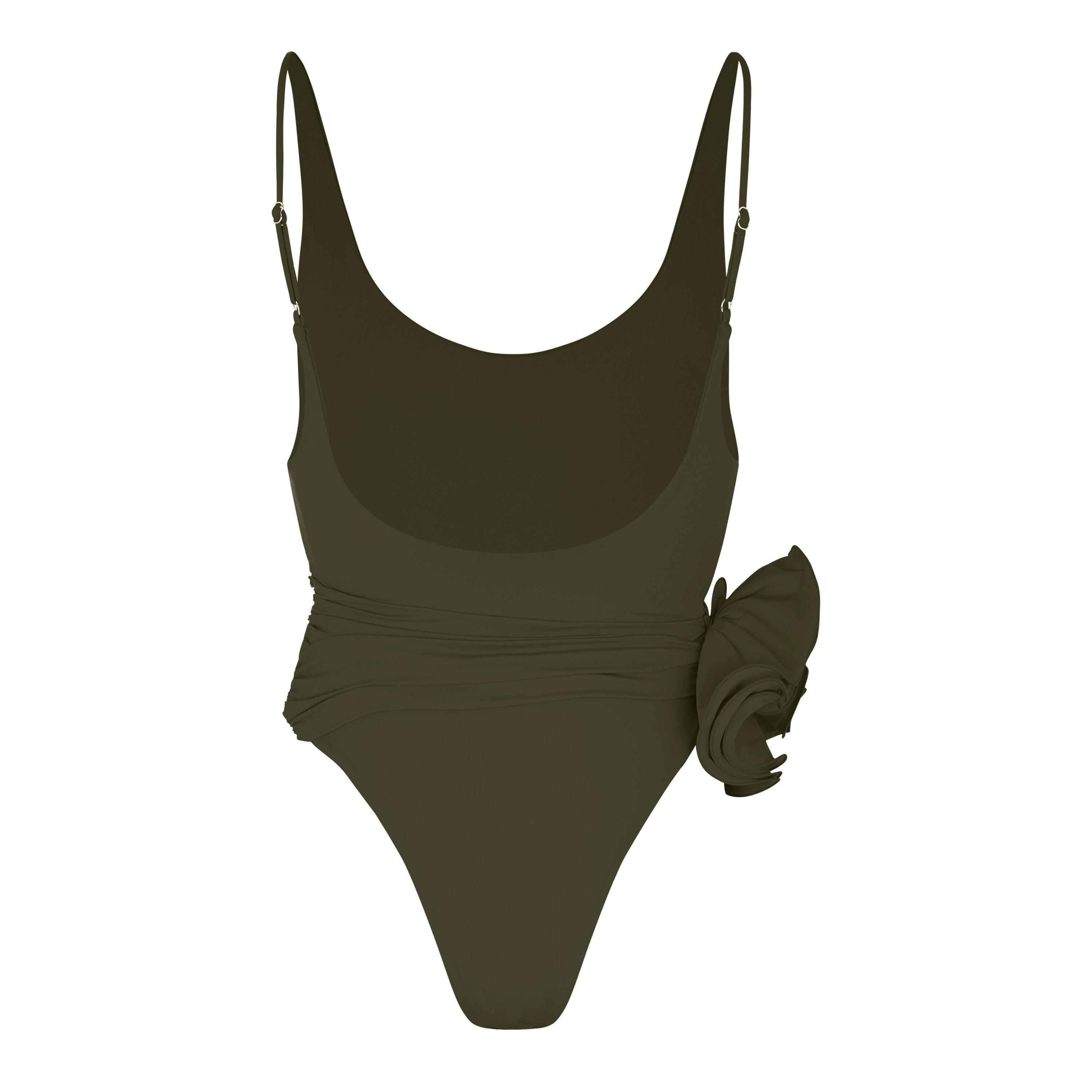 Green - Magda Butrym - Women's Wrap Scoop Neck Swimsuit - 2