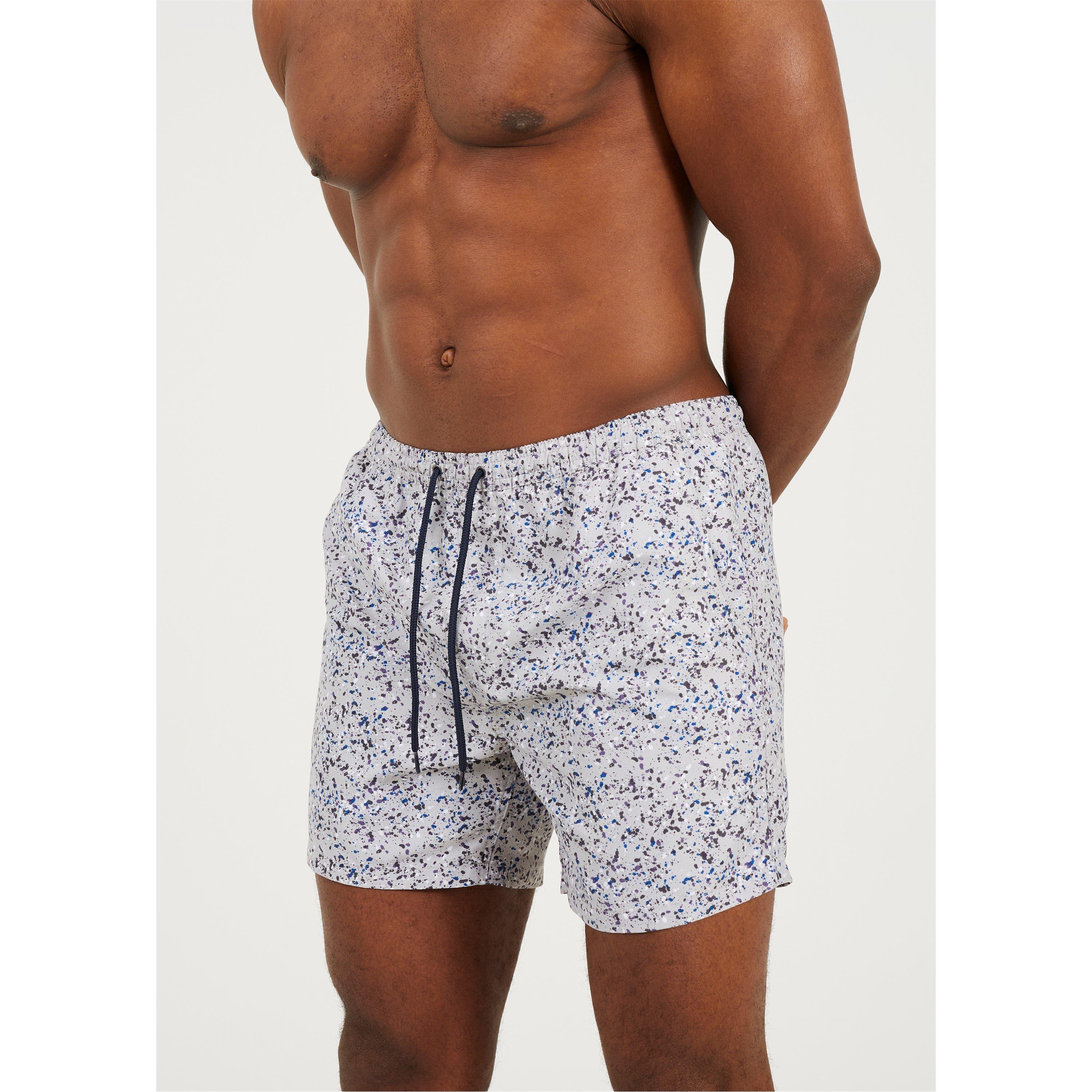 Cinzento Multi - Brave Soul - Print Swim Short - 4