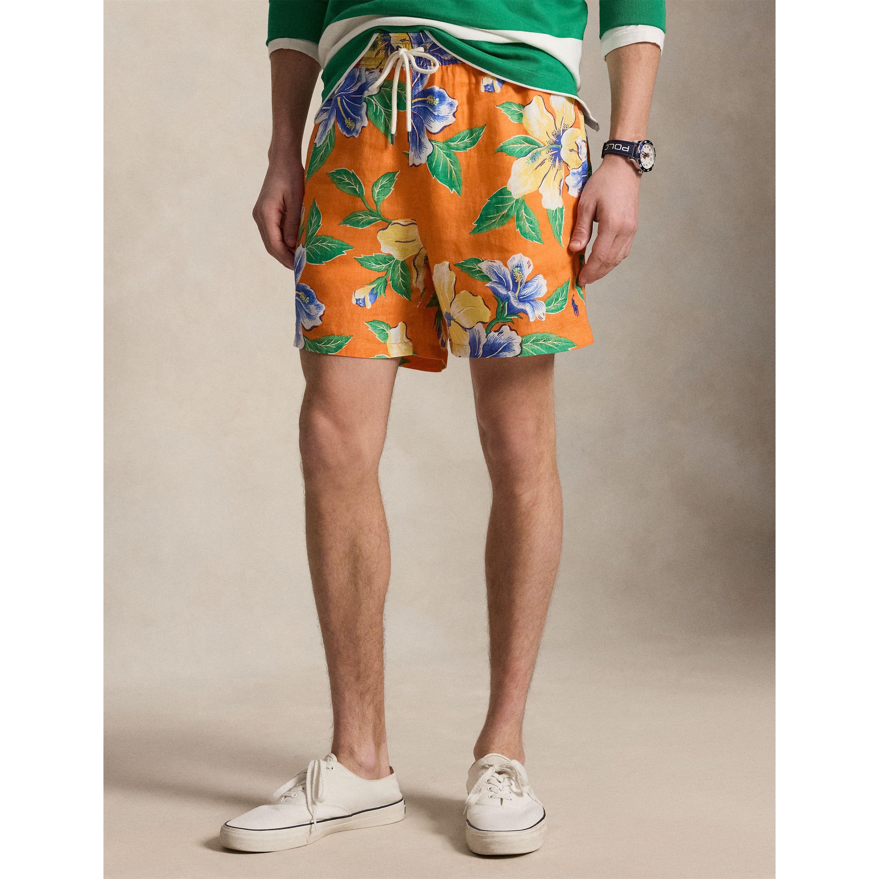 Orange Hibiscus - Polo Ralph Lauren - Hibiscus Print Swim Shorts - 2