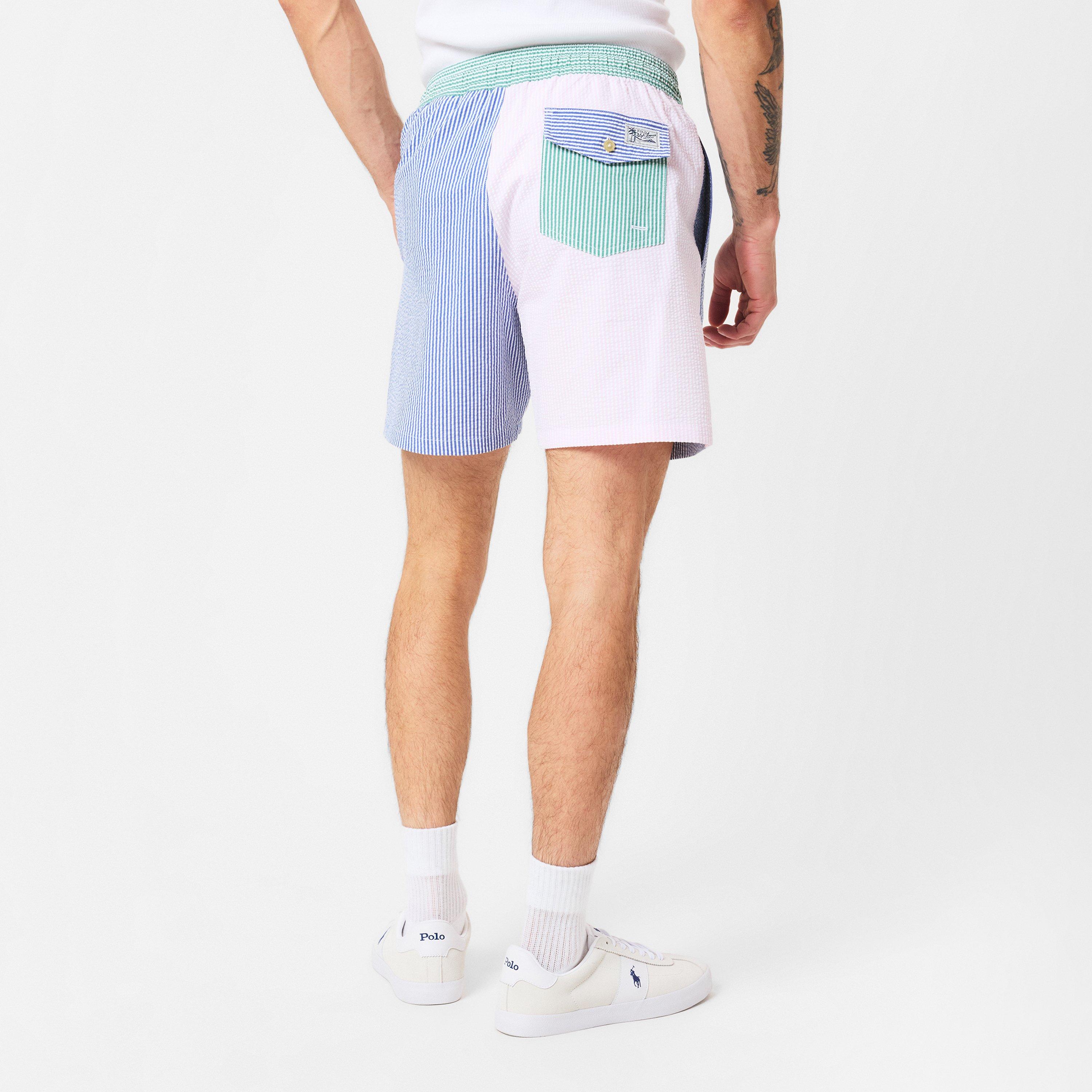Funshort - Polo Ralph Lauren - Men's Seersucker Swim Shorts - 4