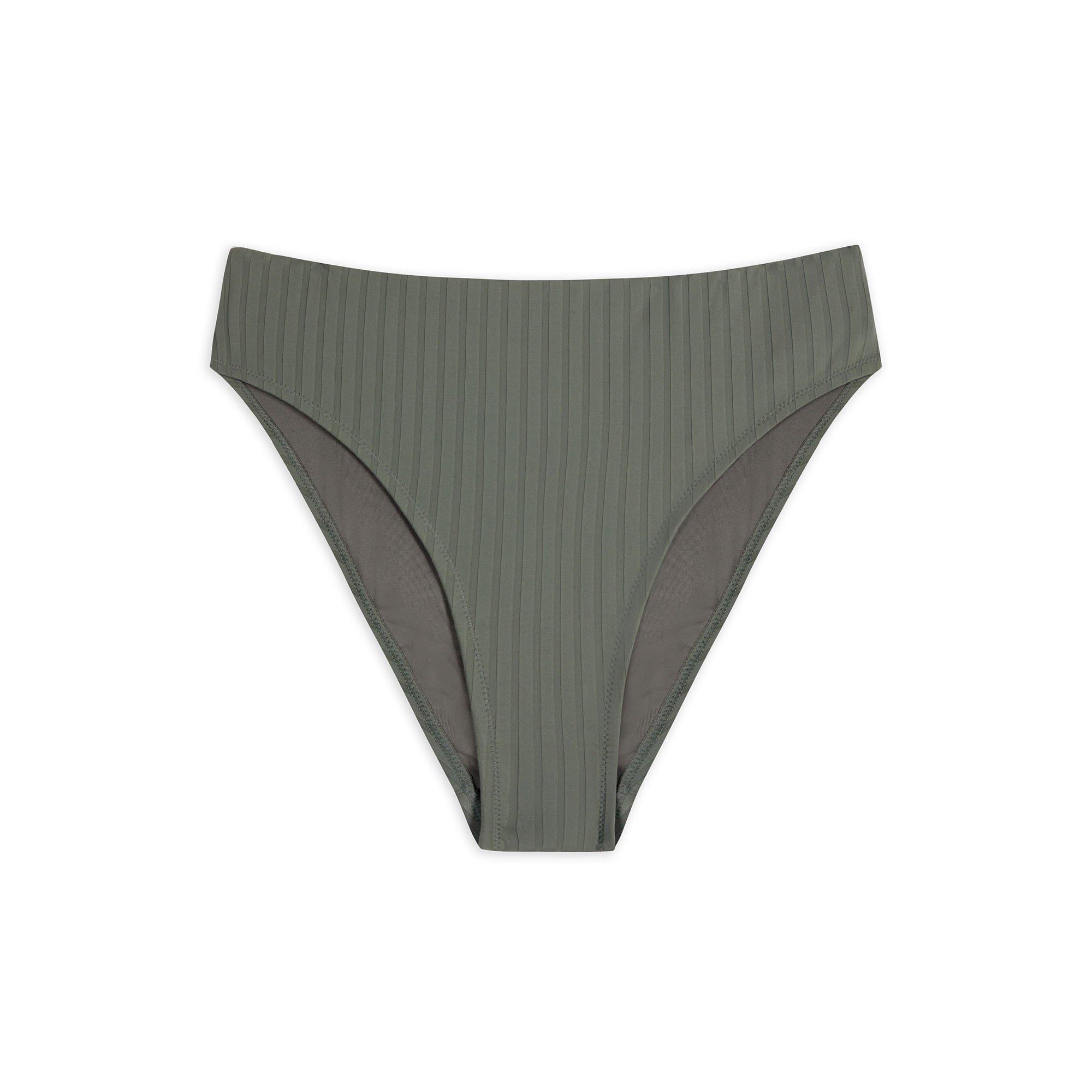 Chelsea Peers Women's Chelsp Heavyweight High Waisted Bikini Bottoms - Rib - 14 (L)