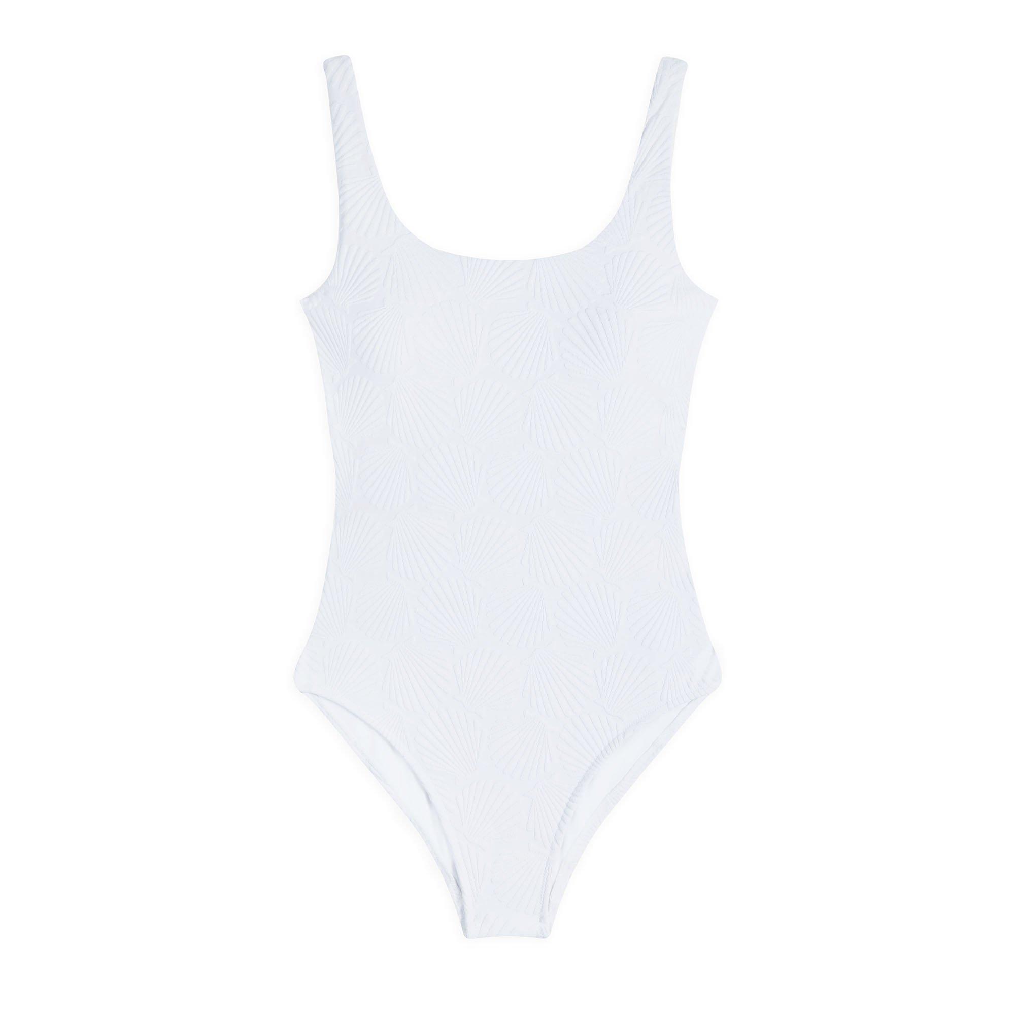 Chelsea Peers Women's Bandeau Uv Protection Swimsuit - Jacquard Shell - 8 (XS)