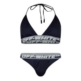 Off White Women's Logo Band Bikini Sets