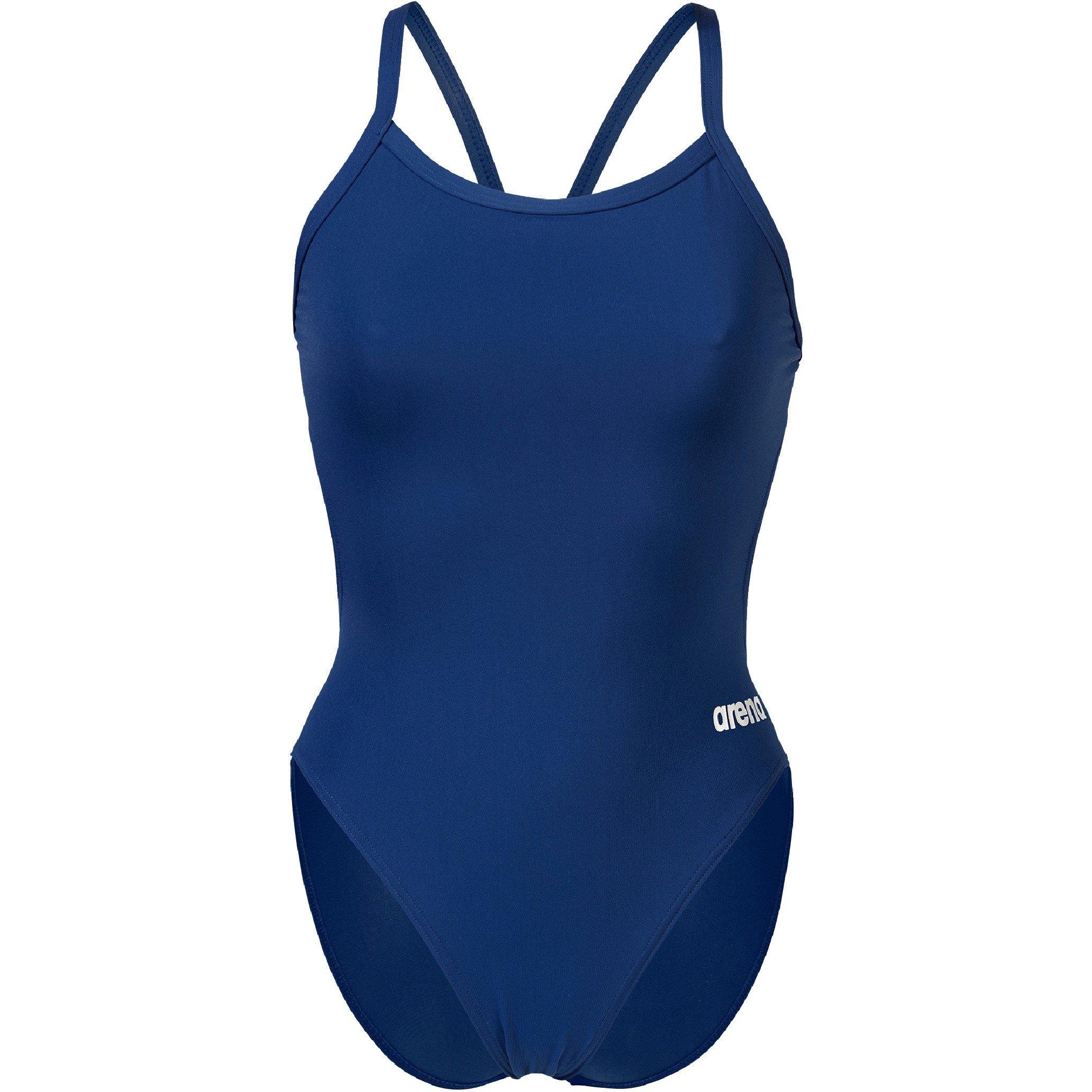 Marineblauw/Wit - Arena - Solid Team Challenge Swimsuit - 2