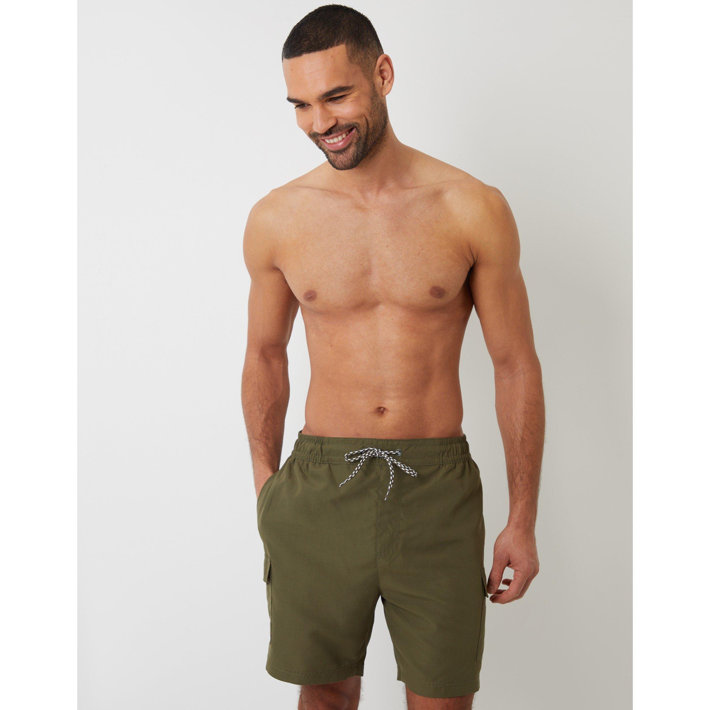 Khaki / Black - Threadbare - Swim Shorts - 4