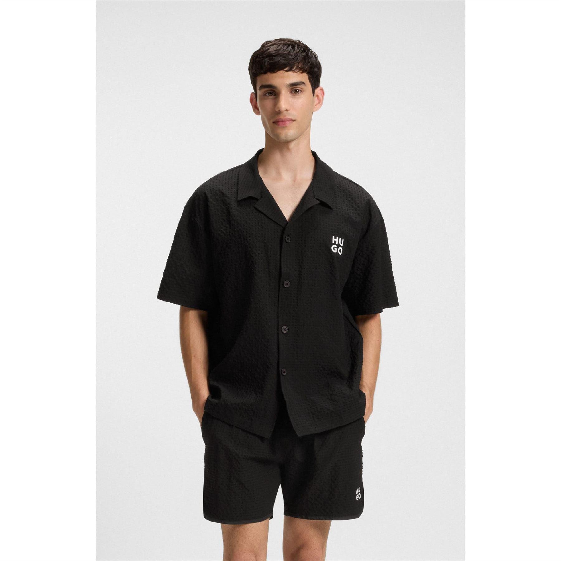 Black - Hugo - Men's Swimming Trunks - 2