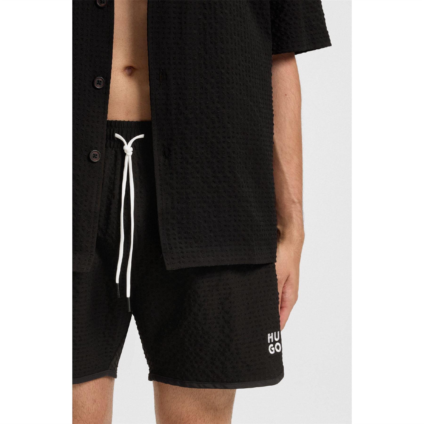 Black - Hugo - Men's Swimming Trunks - 4