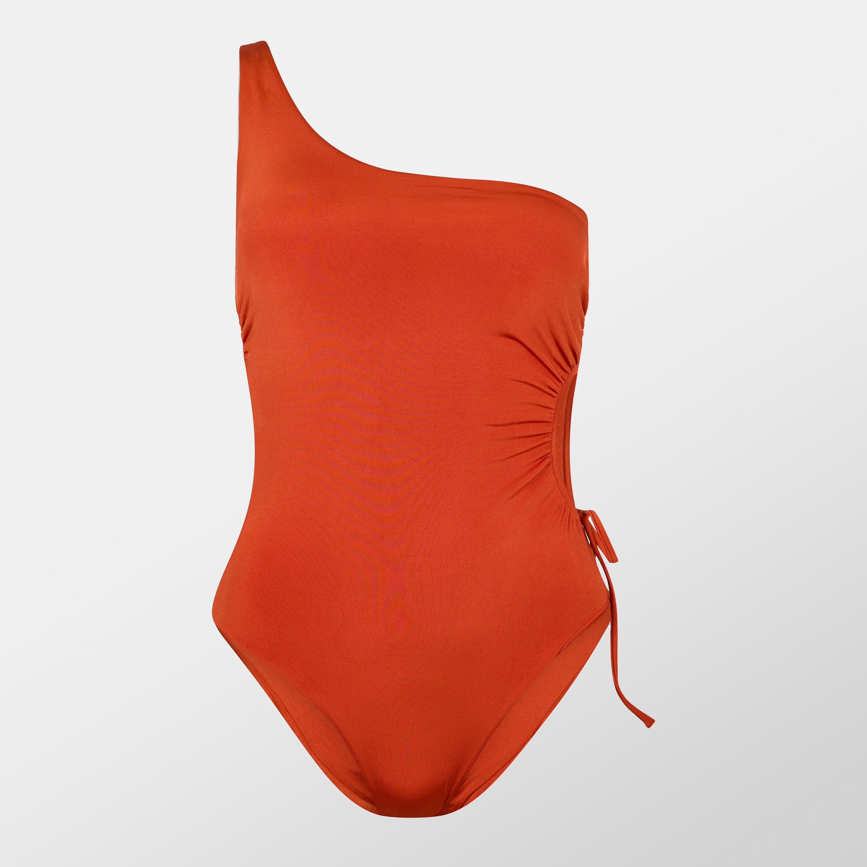 Rust - Max Mara - Women's Canarie Scoop Neck Swimsuit - 1