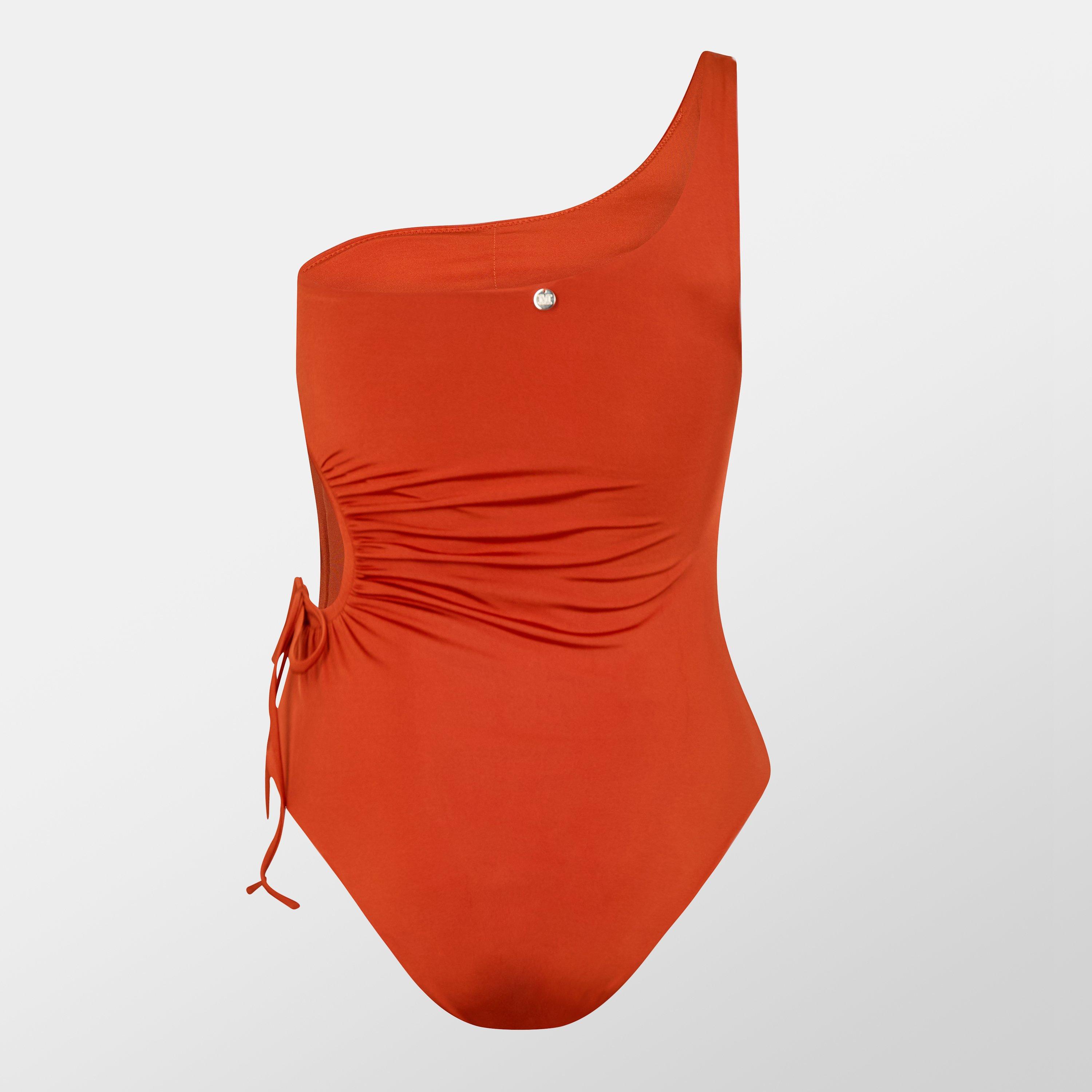 Rust - Max Mara - Women's Canarie Scoop Neck Swimsuit - 2