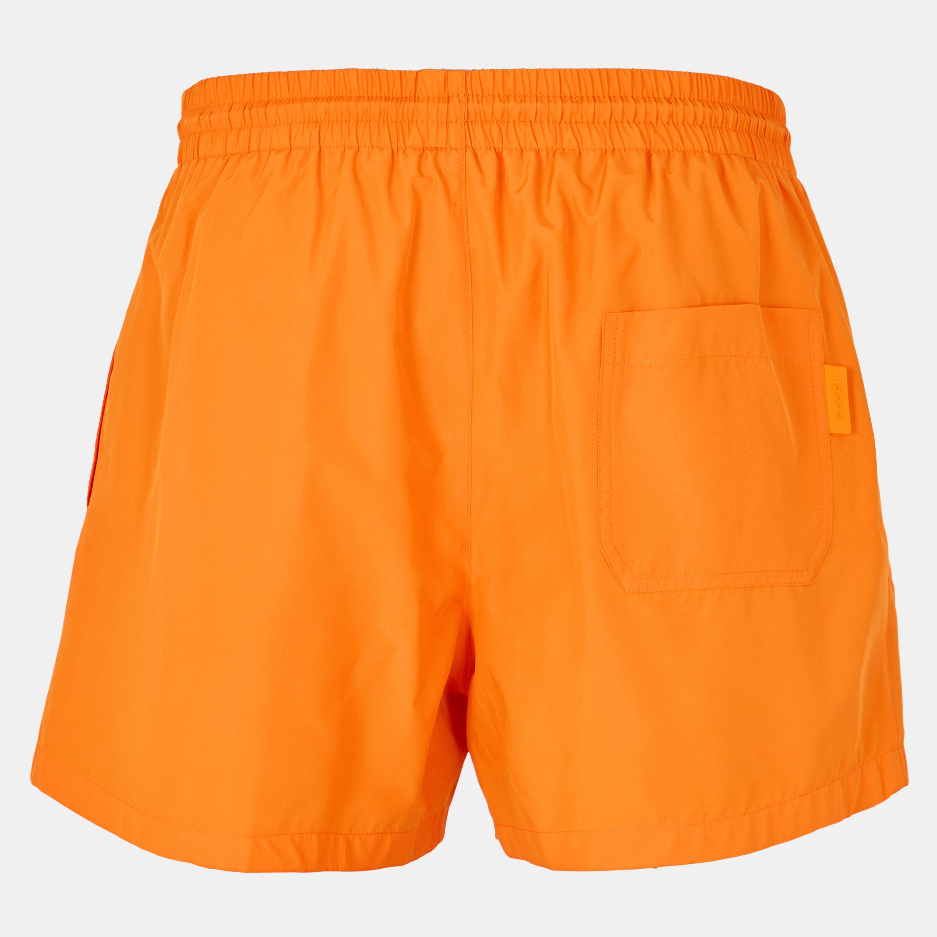 Orange - Gucci - Technical Poplin Swim Shorts - 2