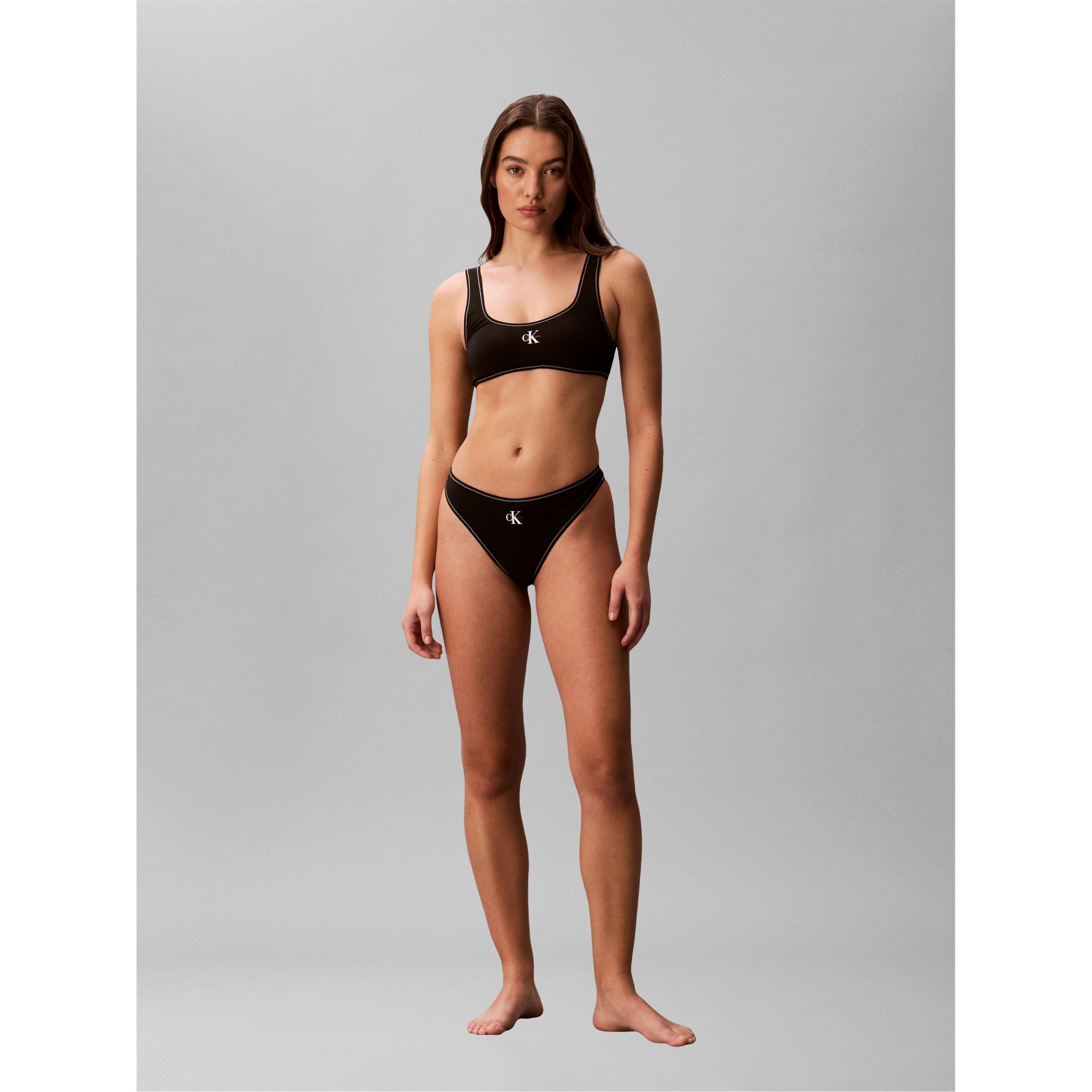 Black - Calvin Klein - Calvin Graphic Thong Ld63 - 4