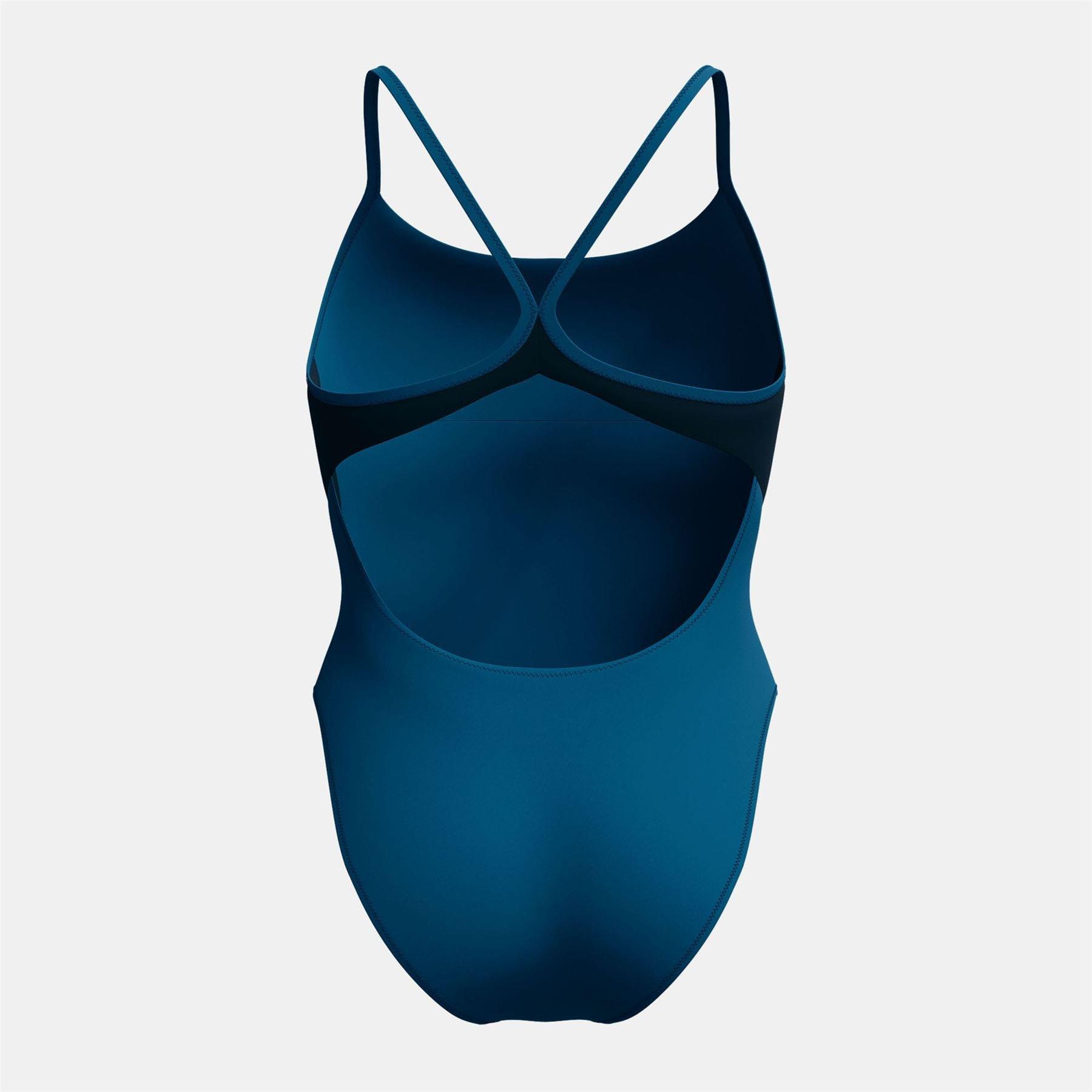 Verde - Speedo - Women's 1 Piece Colourblock Racer Swimming Costume - 2