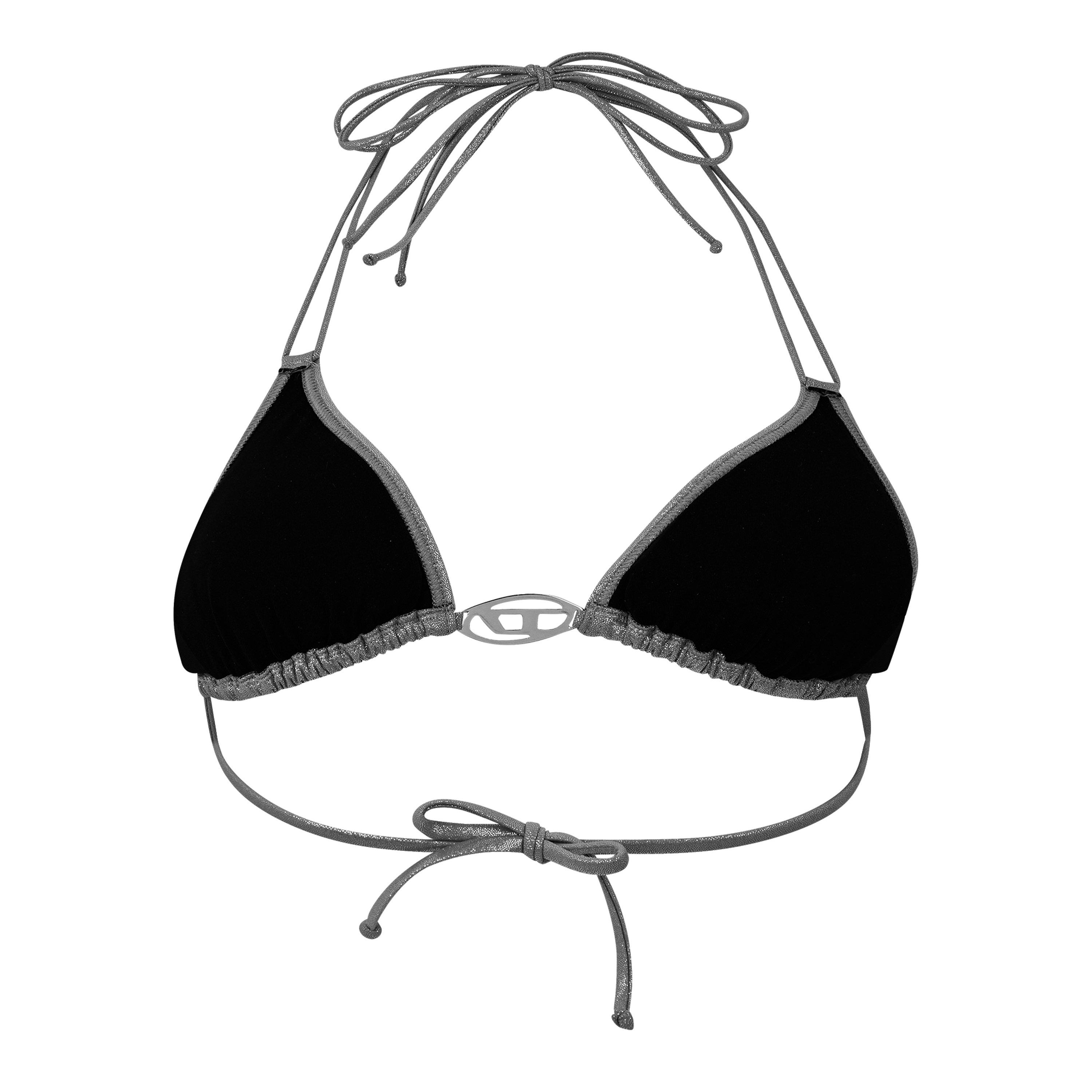 Silver - Diesel - Oval D Bikini Top - 5