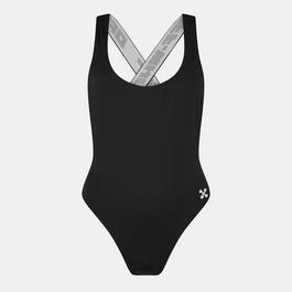 Off White Women's  Logo Scoop Neck Swimsuit